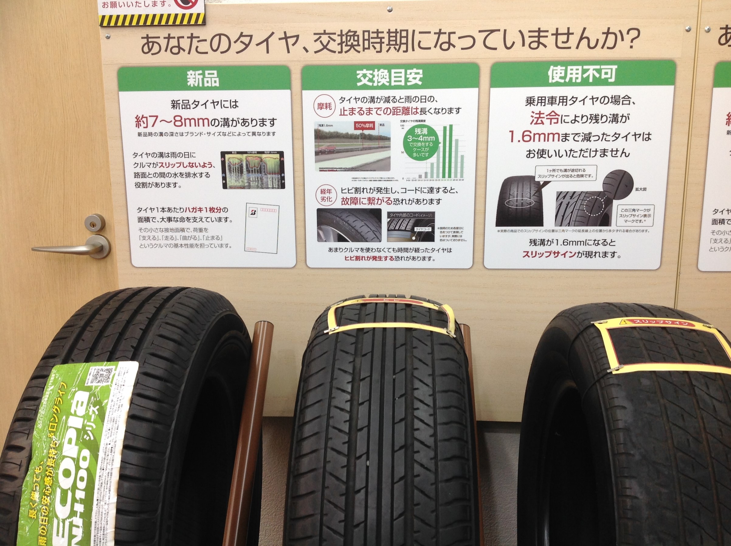 タイヤの摩耗気にしてますか サービス事例 タイヤ館 市川 千葉県のタイヤ カー用品ショップ タイヤからはじまる トータルカーメンテナンス タイヤ館グループ