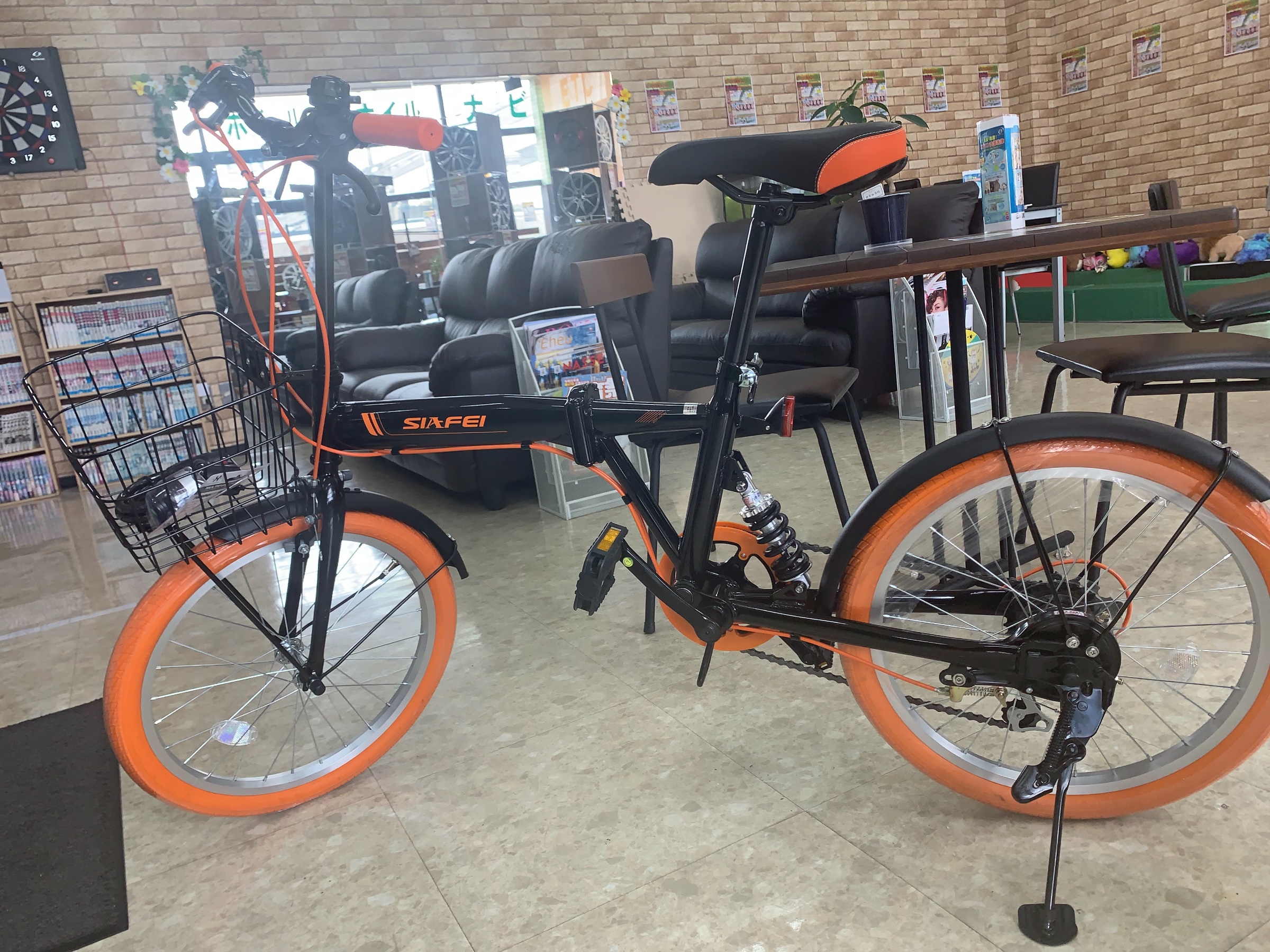 美品 SIA-FEI 20インチ 折り畳み自転車 ロードバイク