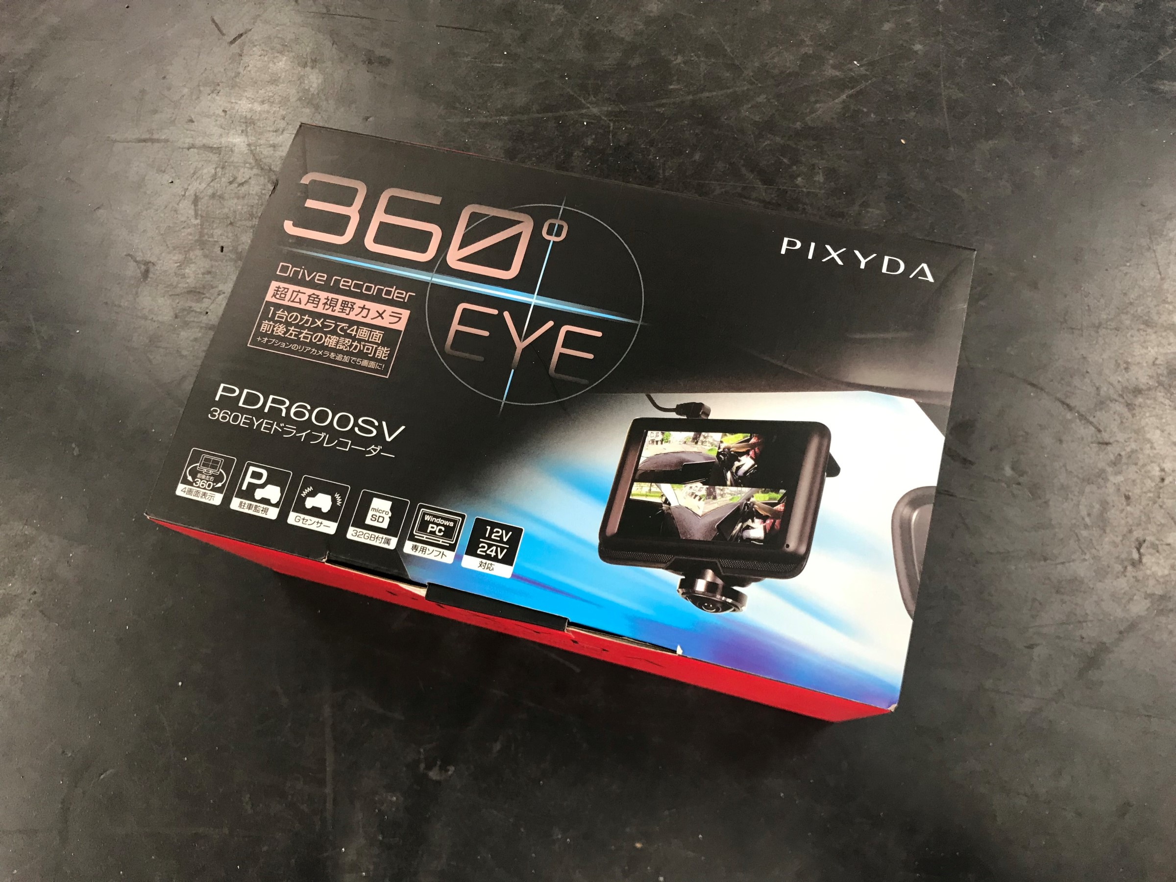 PIXYDA 360 EYEドライブレコーダー　PDR600SV 32GB SD 製品仕様 | セイワ PIXYDA 360EYEドライブレコーダー PDR600SV