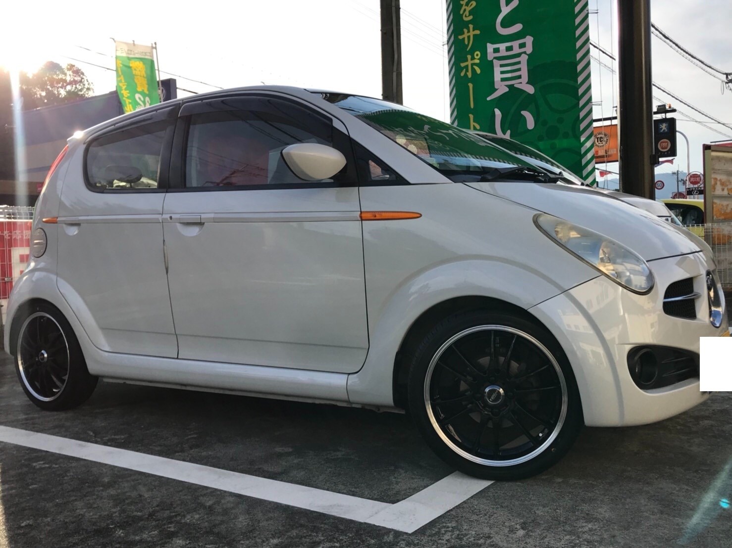 スバル R2 車高調 ホイールインチアップ Tpms スタッフ日記 タイヤ館 大津 京都府 滋賀県のタイヤからはじまる トータルカーメンテナンス タイヤ館グループ