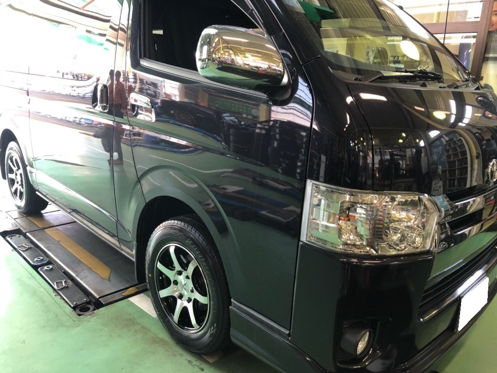 200系ハイエース 16インチホイール取付 | トヨタ ハイエース ホイール