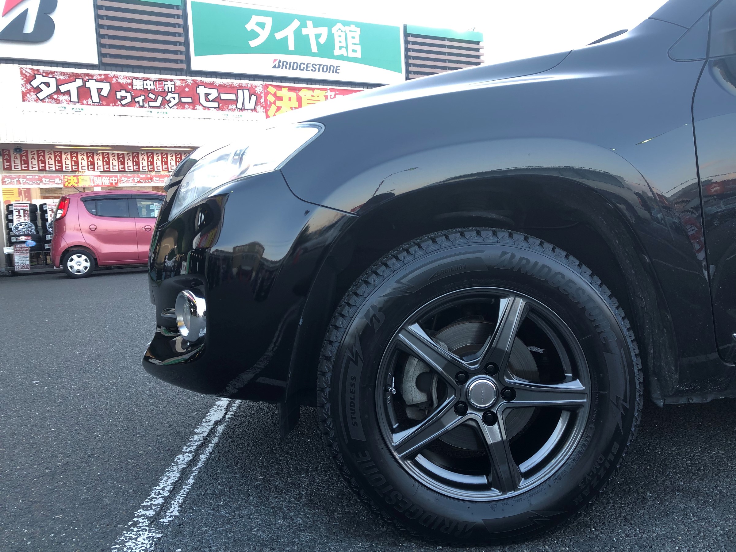 ヴァンガード】スタッドレスタイヤ+ホイールお取り付け【ACA33W ヴァンガード】スタッドレスタイヤ+ホイールお取り付け【ACA33W