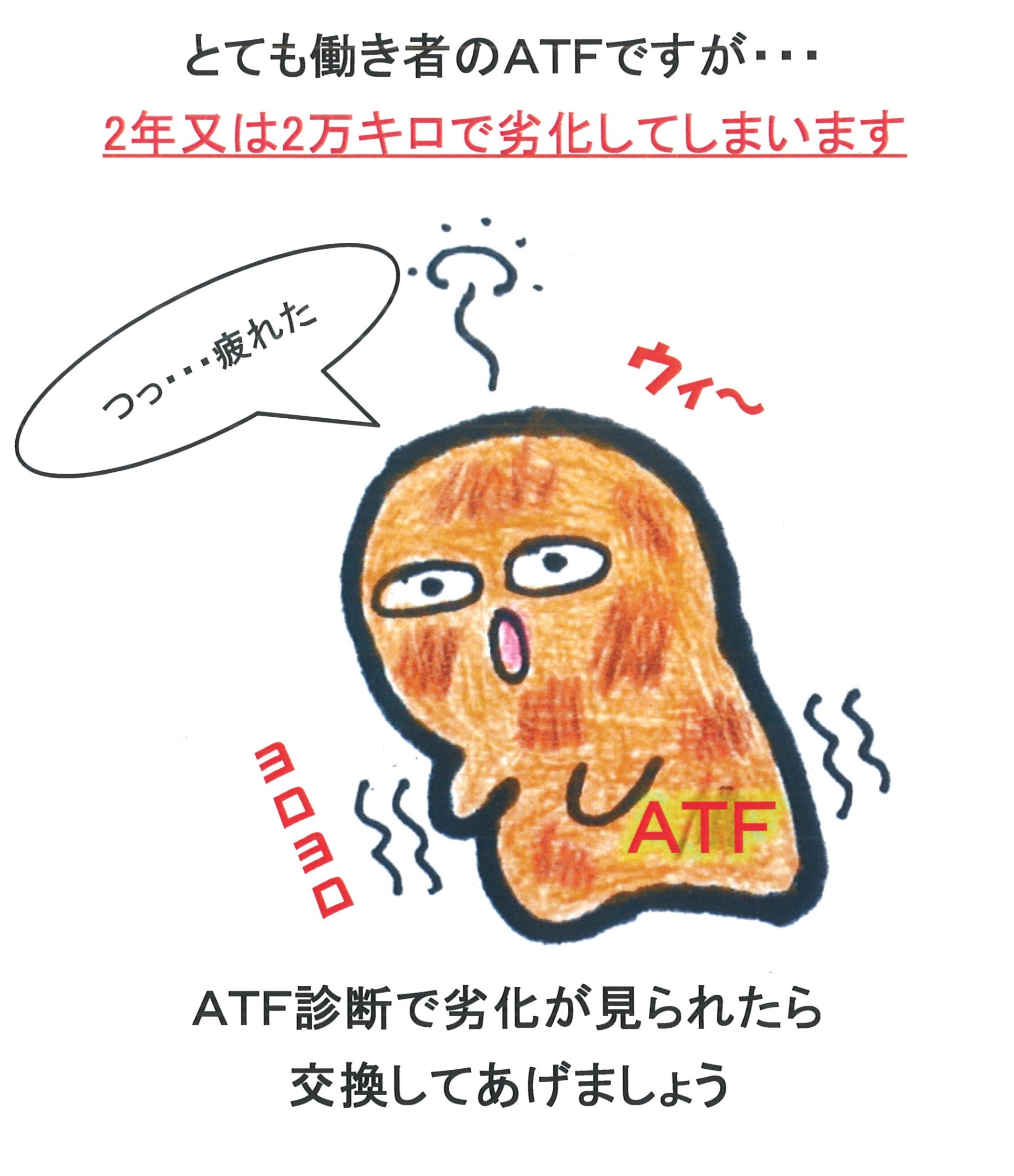 教養講座2 ａｔｆって何 サービス事例 タイヤ館 安城 愛知県 三重県のタイヤ カー用品ショップ タイヤからはじまる トータルカーメンテナンス タイヤ館グループ
