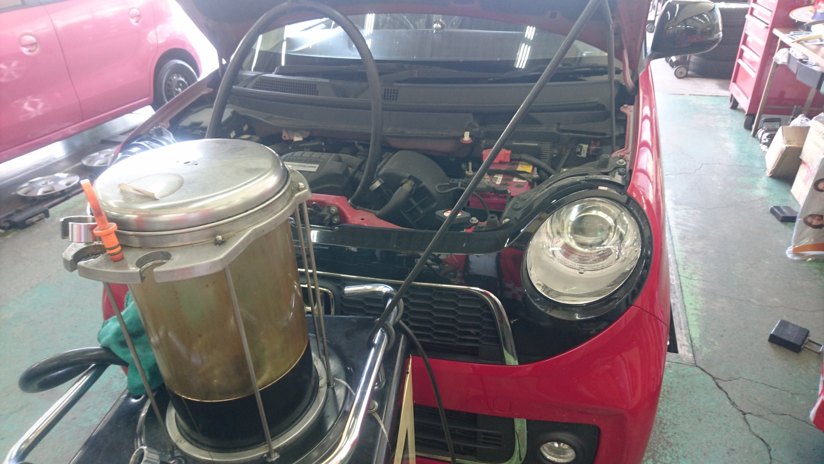 オイル交換ありがとうございます ホンダ N One メンテナンス商品 オイル関連 エンジンオイル交換 サービス事例 タイヤ館 おのみち タイヤからはじまる トータルカーメンテナンス タイヤ館グループ