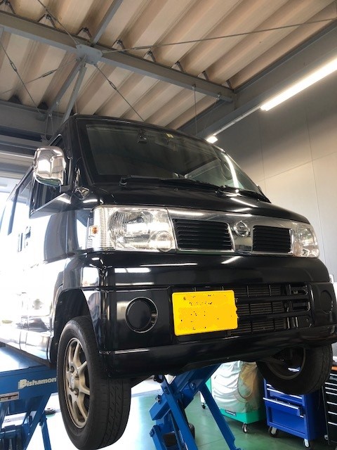 日産 クリッパーブレーキ廻りリフレッシュ！！ CBA-U71W | 日産 クリッパーリオ | サービス事例 | タイヤ館 多摩境 |  タイヤからはじまる、トータルカーメンテナンス タイヤ館グループ