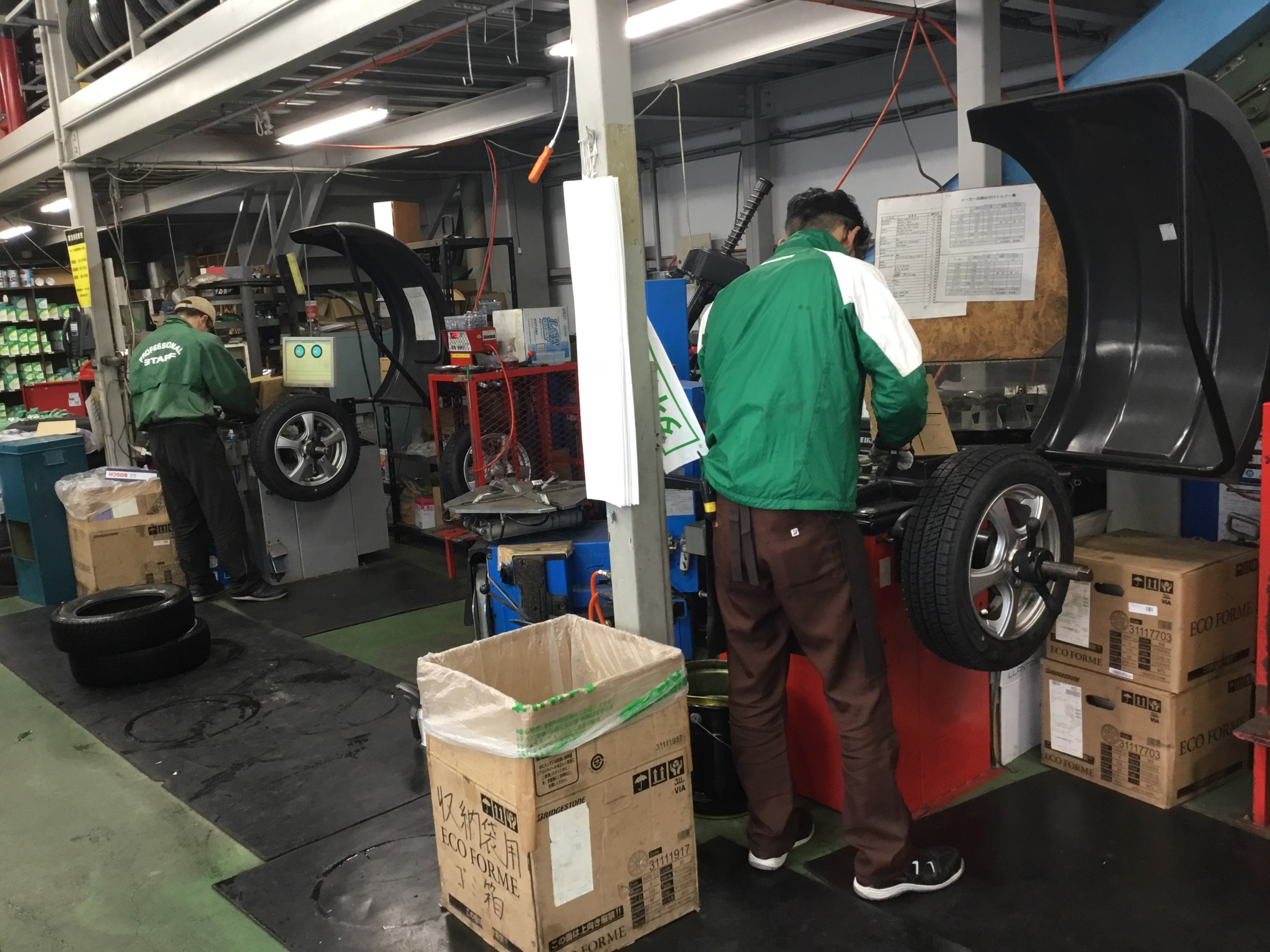 本日の作業風景①