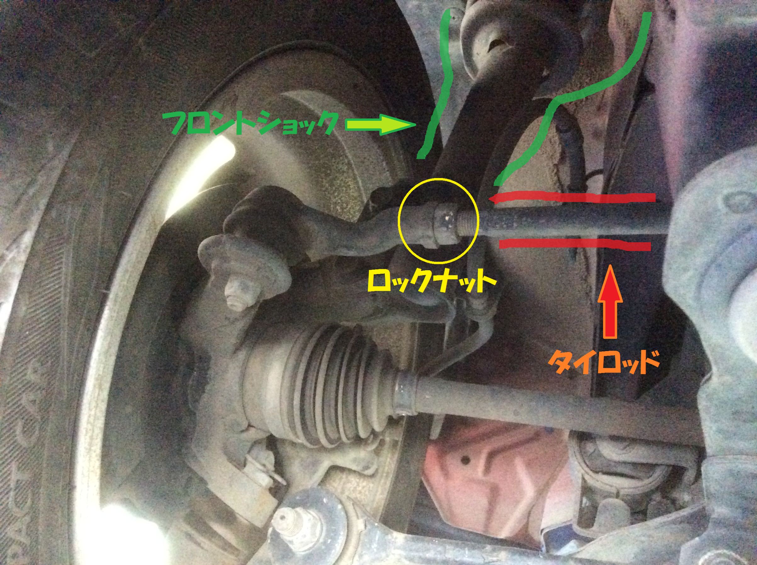 ダイハツ ミラジーノ L700型 アライメント調整作業です ダイハツ ミラジーノ 総和店こだわり作業 タイヤ館 総和 茨城県のタイヤ カー用品ショップ タイヤからはじまる トータルカーメンテナンス タイヤ館グループ