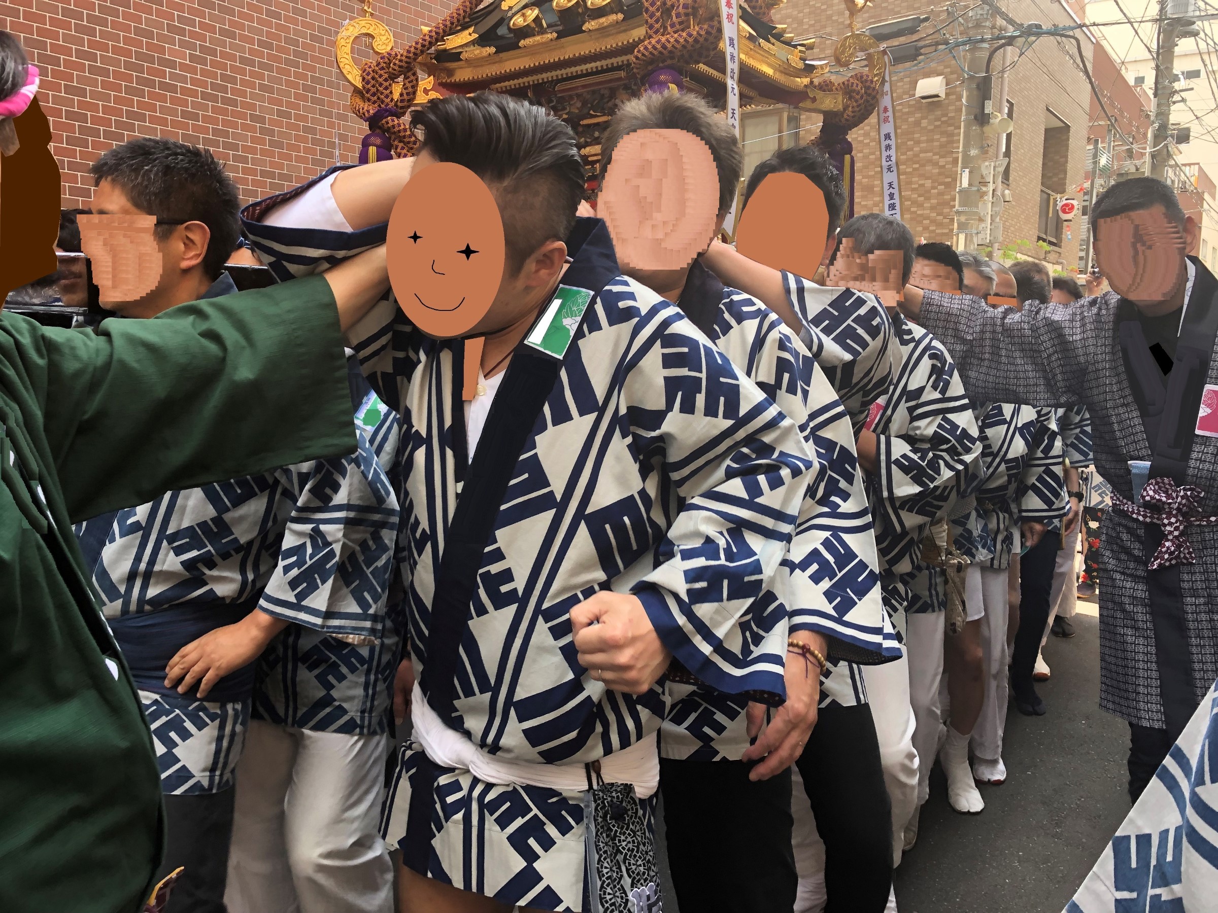 三社祭 一之宮の拍子木