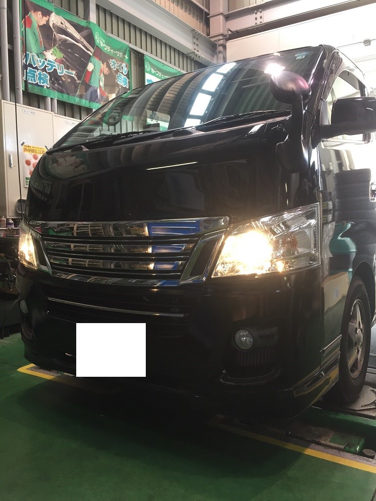 NV350 E26 キャラバンをLEDヘッドライトにしました！ | 日産 NV350