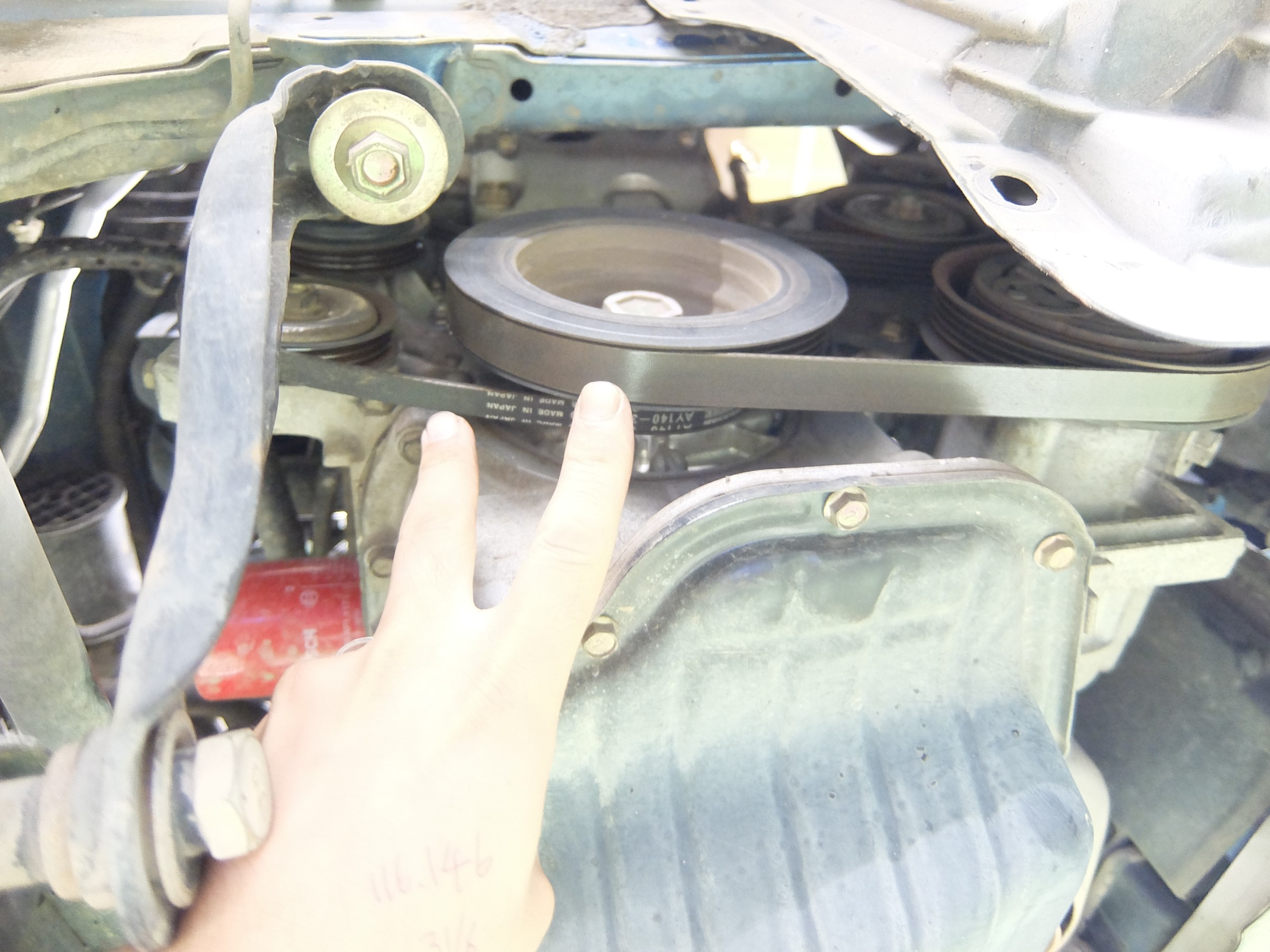 ニッサン マーチ K12 車検時ベルト交換 日産 マーチ メンテナンス商品 その他 車検 サービス事例 タイヤ館 うしく上柏田 茨城県のタイヤ カー用品ショップ タイヤからはじまる トータルカーメンテナンス タイヤ館グループ