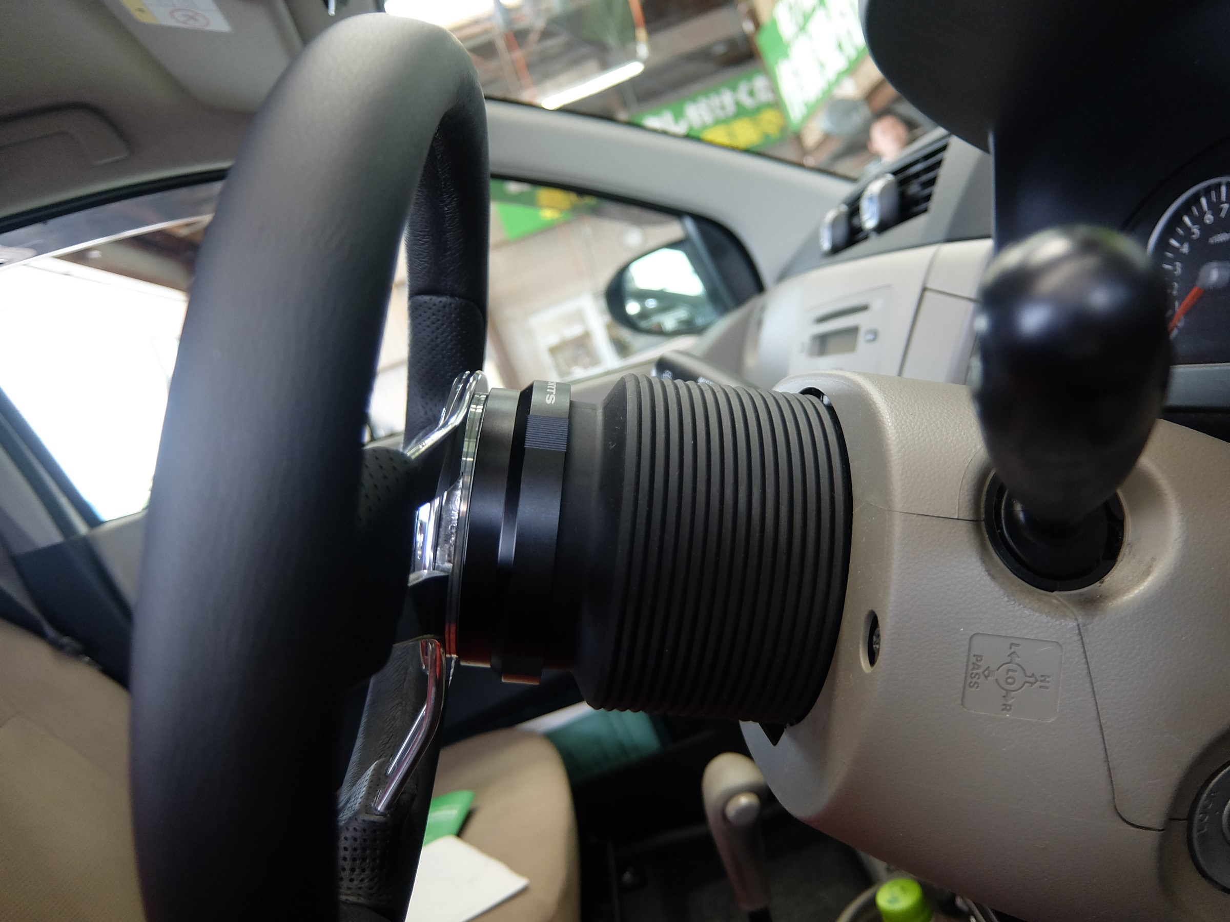 ゆー L275Sミラにて使用 HKB ステアリングボス OD-274B HKBステアリングボス OD-274 ダイハツ ミラ L275S (H18/12