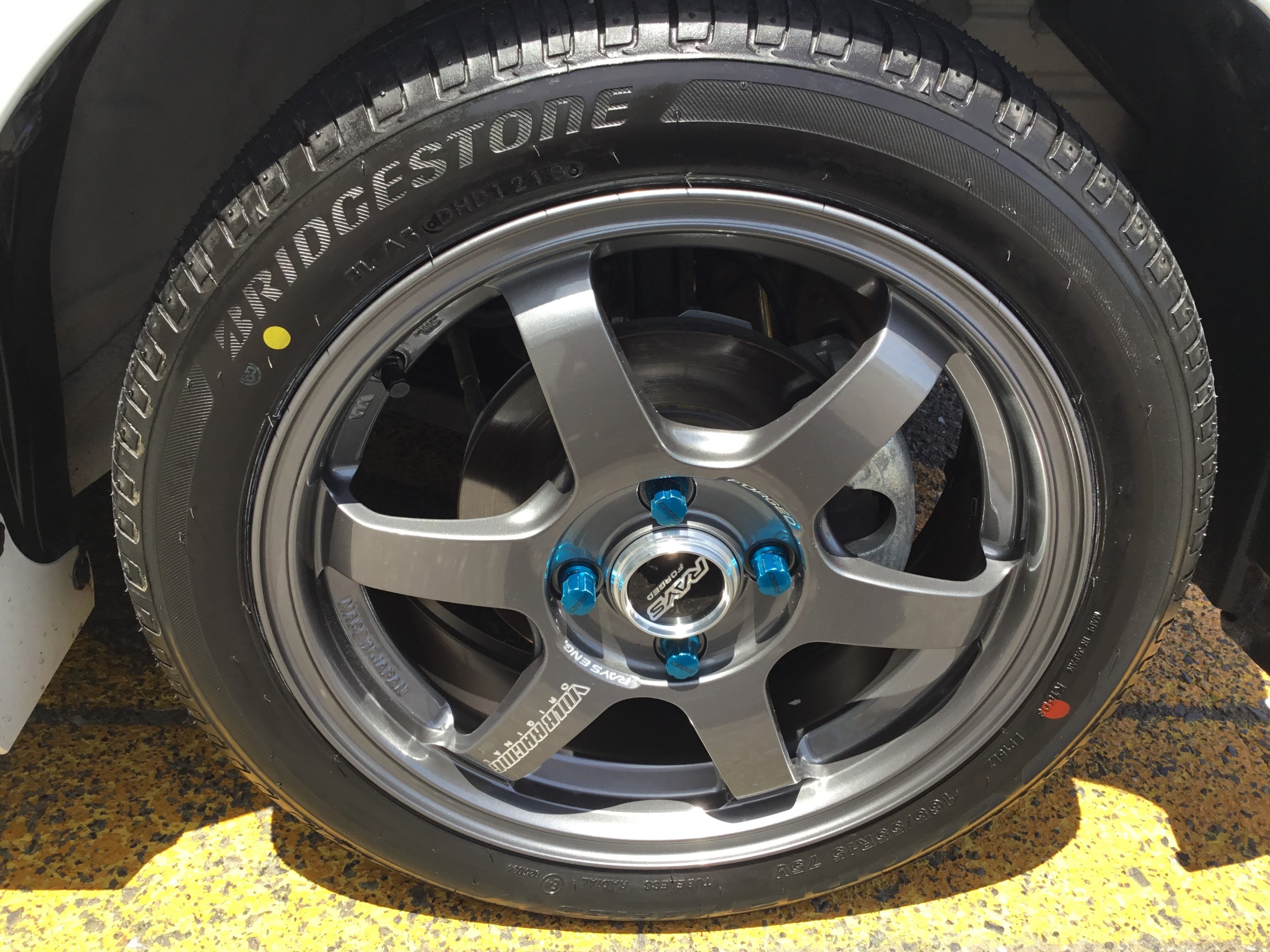 スペーシアカスタム 【RAYS TE37ソニック OPカラー】アルミホイール