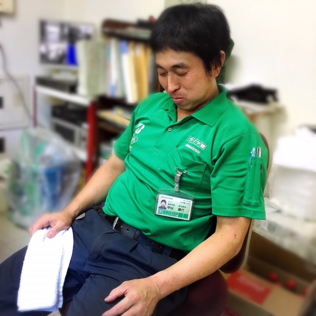 スタッフ撮影 モザイクはアプリ機能で入れました