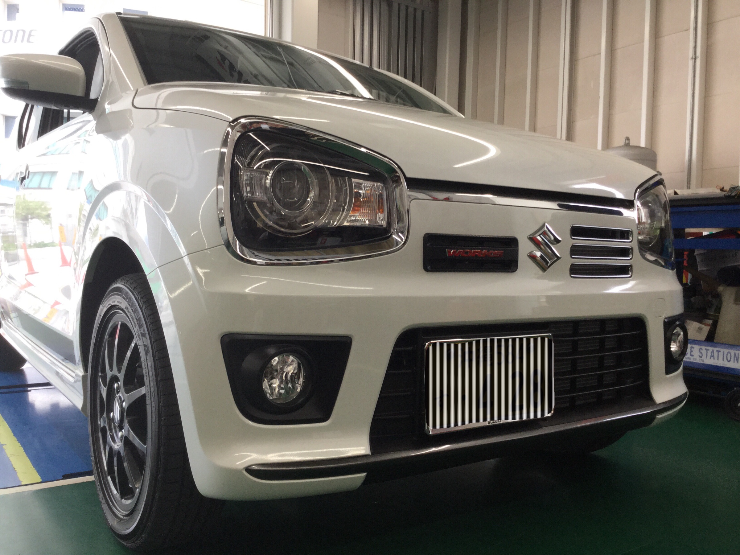 アルトワークス ダウンサス取付 スズキ アルトワークス4wd スタッフ日記 タイヤ館 牧港