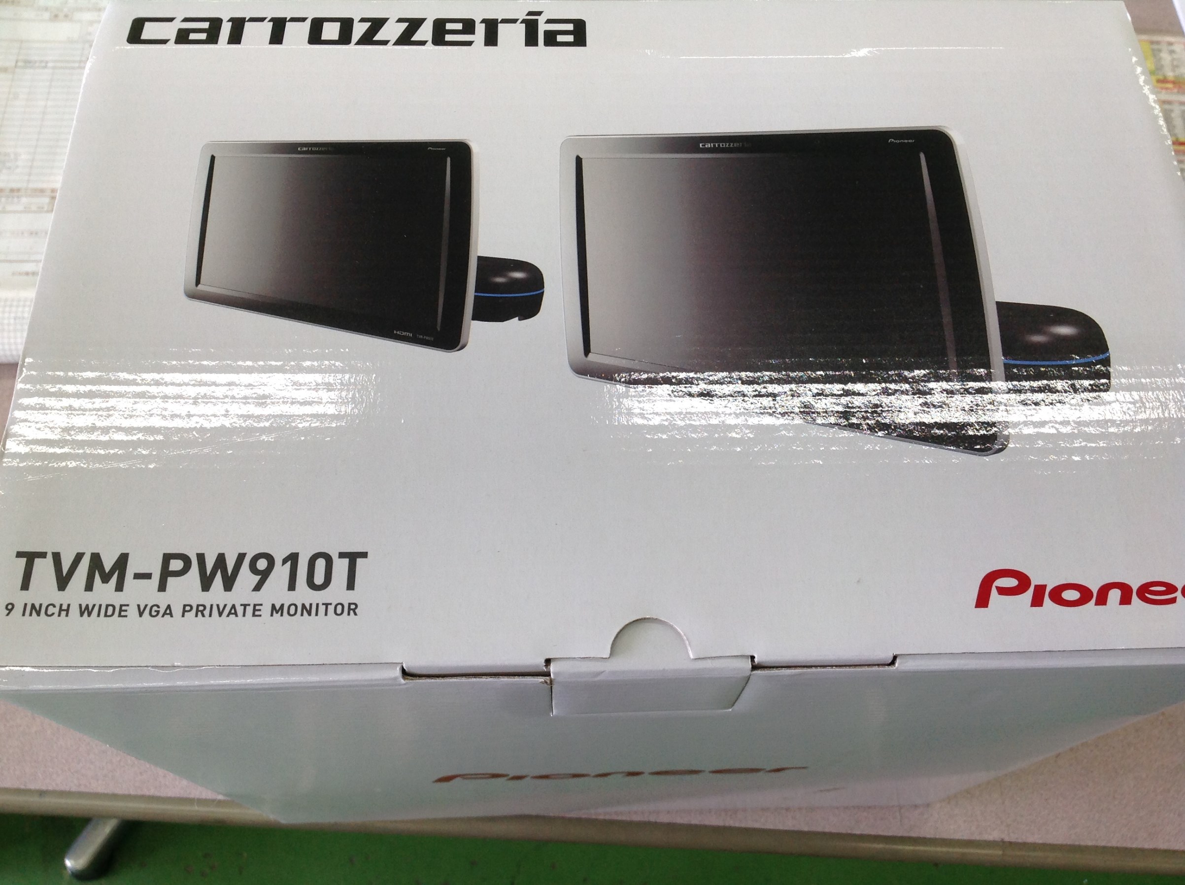carrozzeria TVM-PW910Tリアモニター 2台セット（carrozzeria