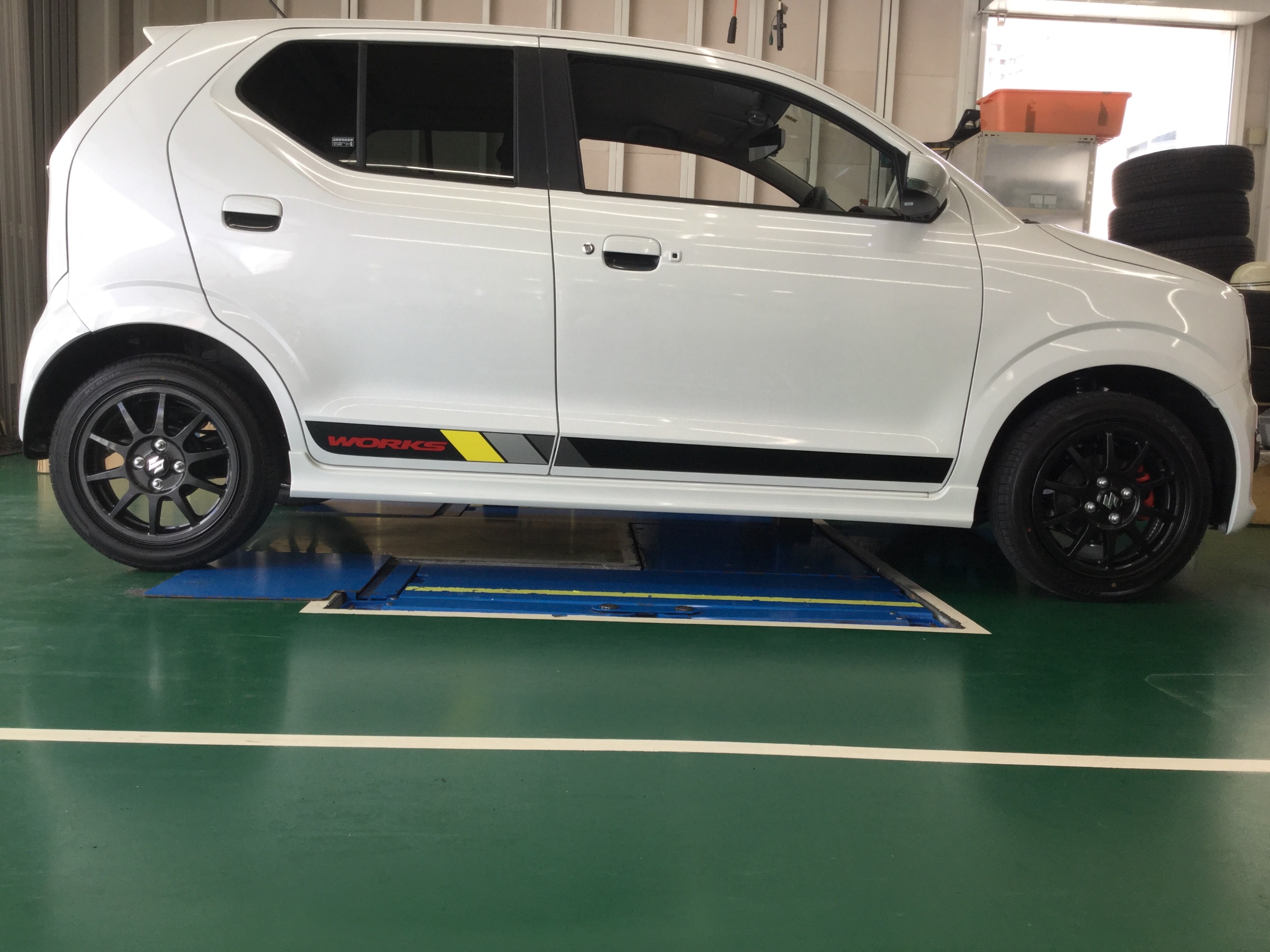 アルトワークス ダウンサス取付 スズキ アルトワークス4wd スタッフ日記 タイヤ館 牧港