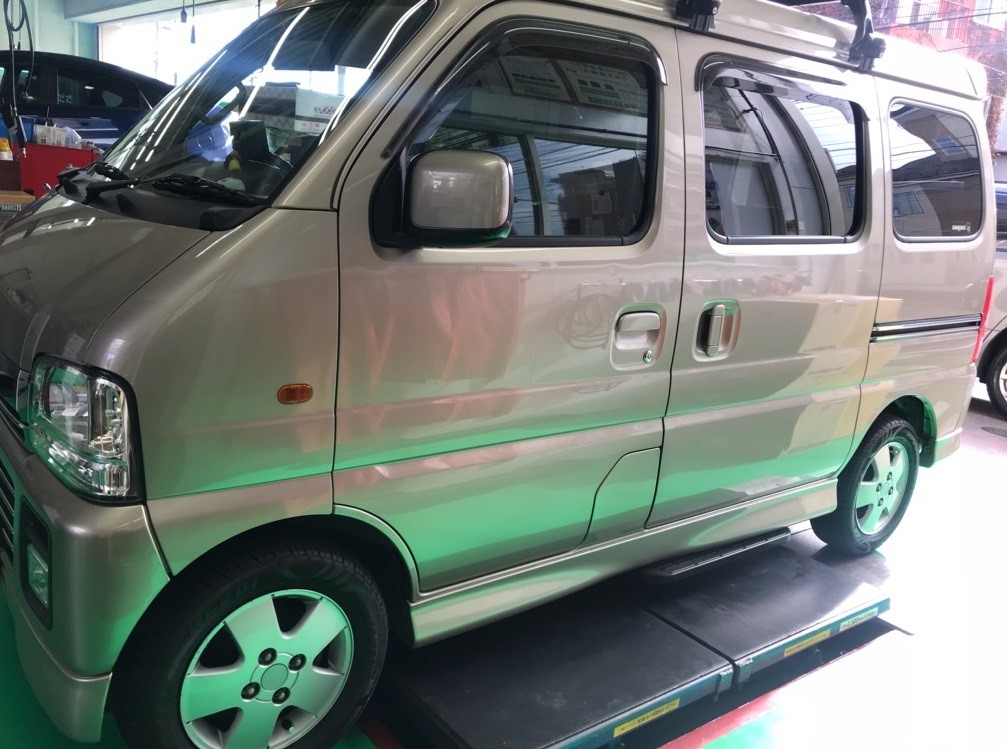 スズキ エブリイ(DA62W) 車高アップとタイヤホイールセット 取付 | スズキ エブリイワゴン その他 パーツ取付 > 各メーカー 車高調 ダウンスプリング ショックアブソーバー交換 スポーツブレーキパッド ローター 純正部品各種取付 | サービス事例 | タイヤ館 瀬谷 ... スズキ エブリイ(DA62W) 車高アップとタイヤホイールセット 取付 | スズキ エブリイワゴン その他 パーツ取付 > 各メーカー 車高調 ダウンスプリング ショックアブソーバー交換 スポーツブレーキパッド ローター 純正部品各種取付 | サービス事例 | タイヤ館 瀬谷 ...