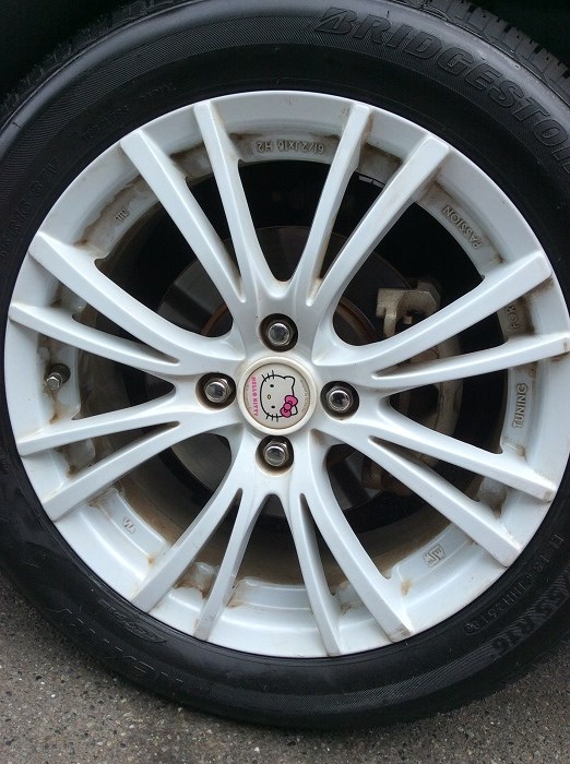 キティlove　アルミホイール4枚 キティちゃんのホイールもあるんです！！ | 店舗おススメ情報 | タイヤ