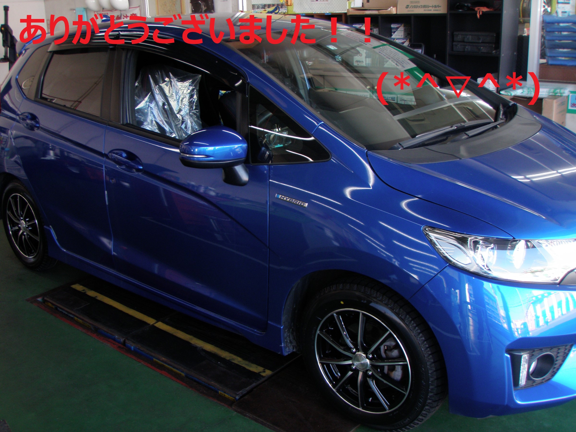 ☆HONDA フィットRS スタッドレスタイヤホイールセット取付