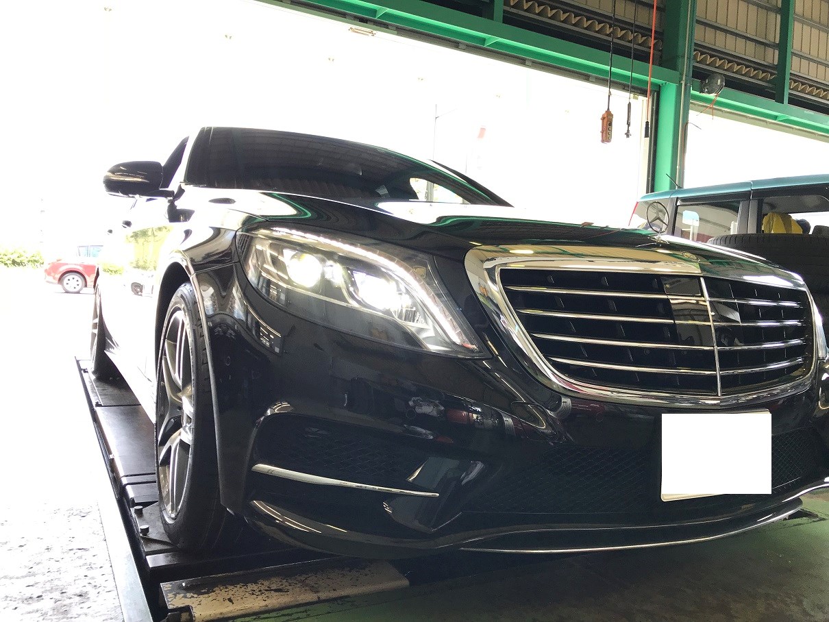ベンツSクラス W222 2台同時に・・タイヤ交換 | サービス事例 | タイヤ