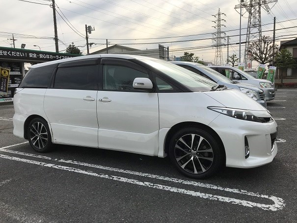エスティマ エコピアnh100rv 4本交換 アライメント調整 トヨタ エスティマ サービス事例 タイヤ館 西船橋 千葉県のタイヤ カー用品ショップ タイヤからはじまる トータルカーメンテナンス タイヤ館グループ