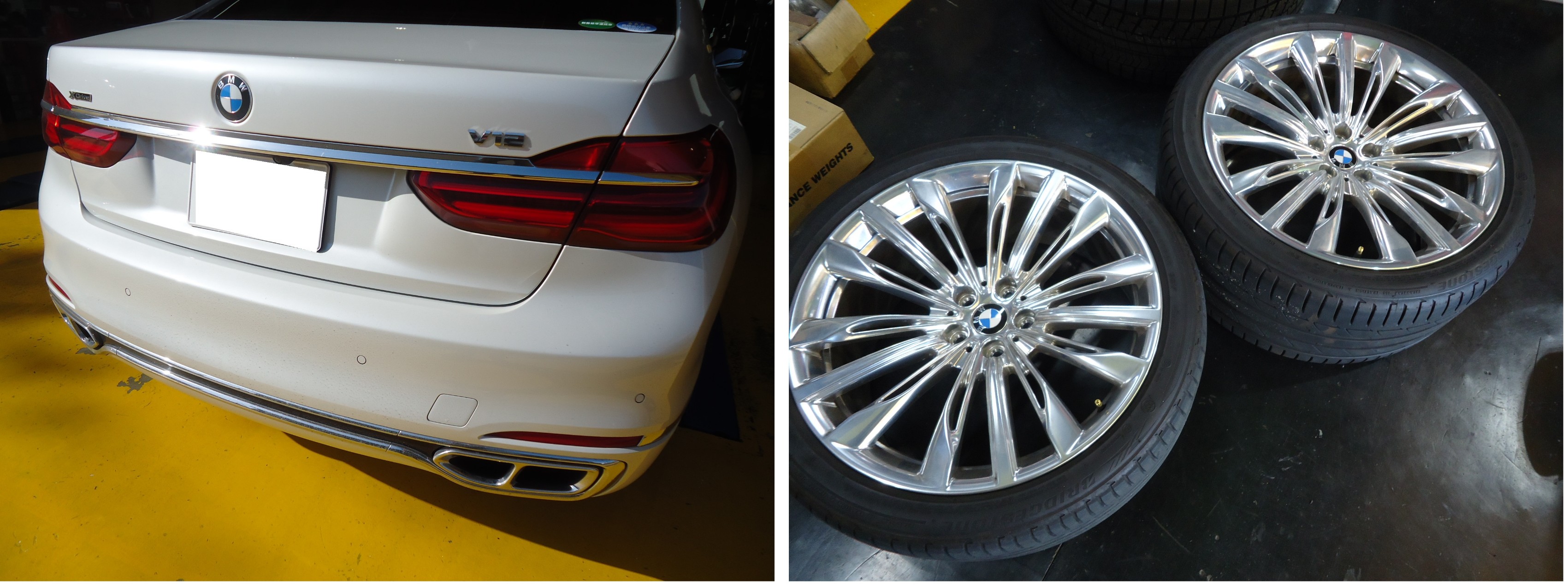 ｂｍｗ ｍ７６０ｌｉ ｂｂｓ取付クリアランス確認 Bmw 7シリーズ タイヤ タイヤ ホイール関連 タイヤ ホイール交換 サービス事例 タイヤ館 長岡西 タイヤからはじまる トータルカーメンテナンス タイヤ館グループ