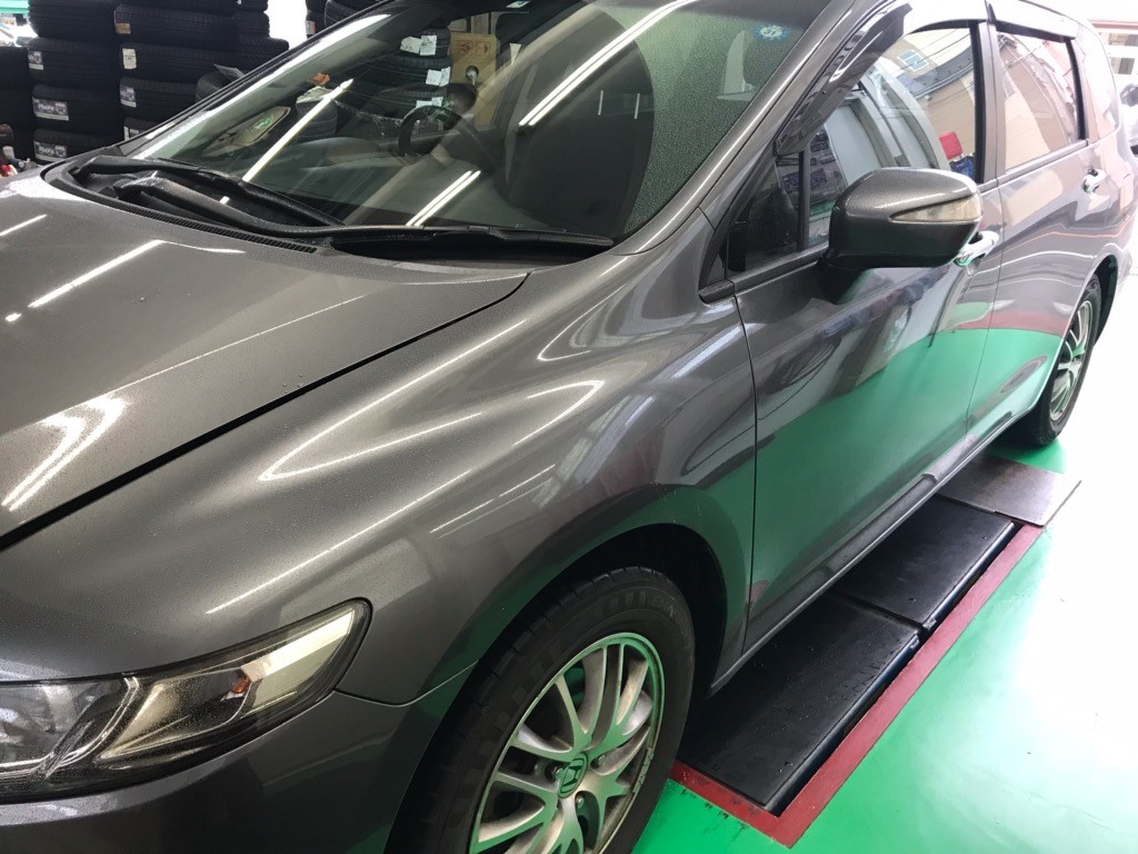 ホンダ オデッセイRB3 KYB NEW SR ショックアブソーバー＆ブレーキパッド＆プレイズPX 交換 | ホンダ オデッセイ その他 パーツ取付  > 各メーカー 車高調 ダウンスプリング ショックアブソーバー交換 スポーツブレーキパッド ローター 純正部品各種取付 | サービス事例 ...