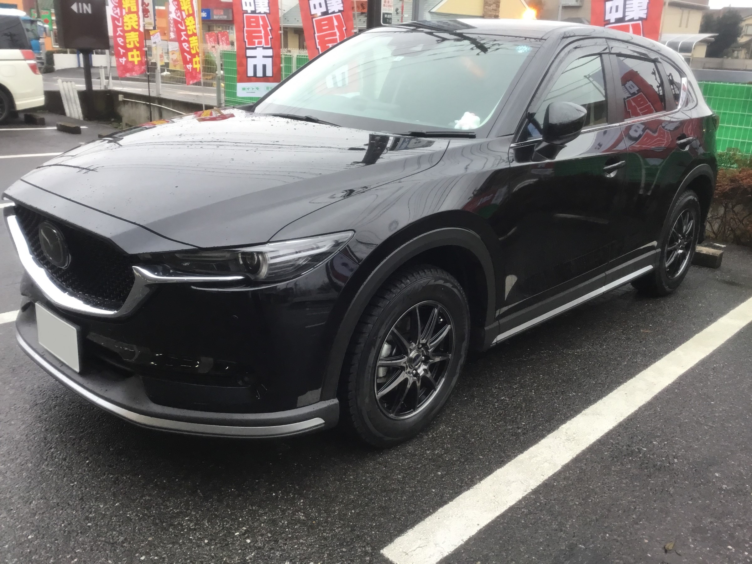 KF系CX-5、スタッドレスタイヤ＆アルミホイールセット取り付け