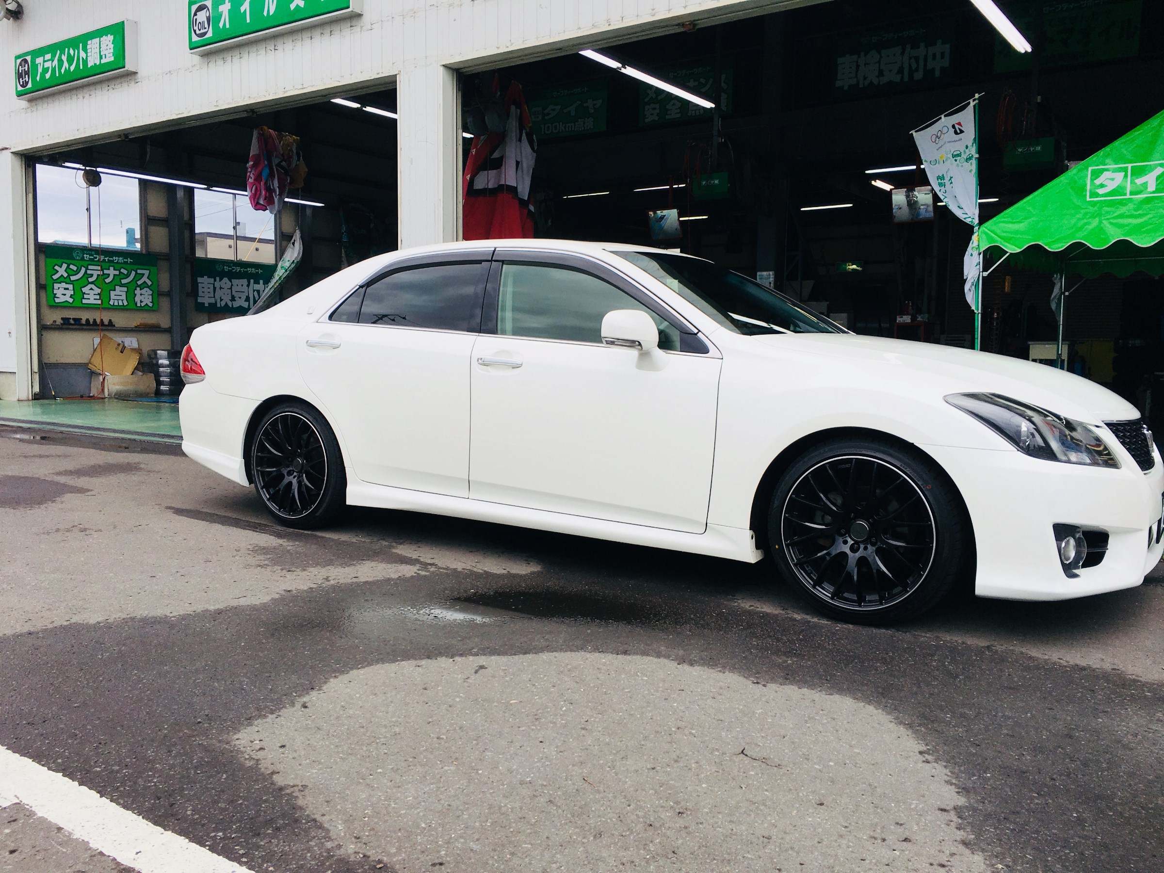 深緑(ふかみどり) GRS180 200 アスリート クラウン RS R ダウンサス