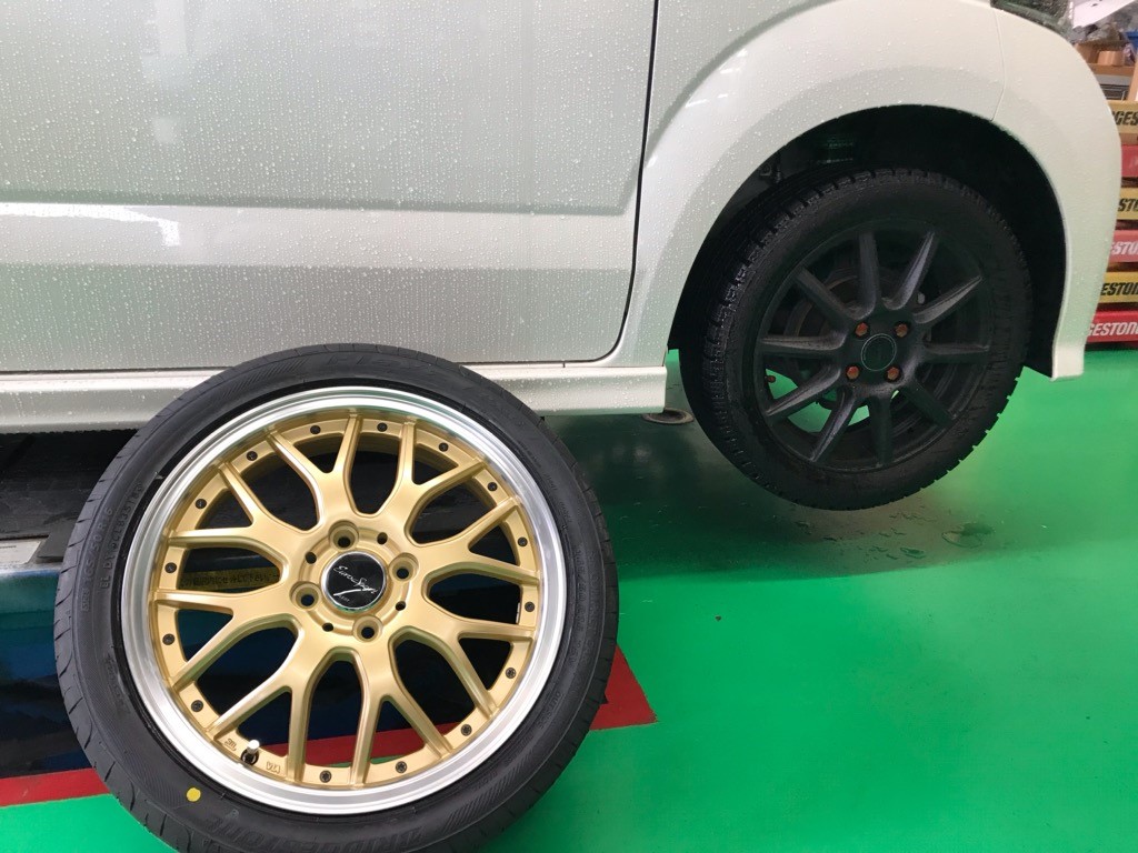 ホンダN-BOX BLEST ユーロスポーツタイプ815 １６インチ取付 | ホンダ