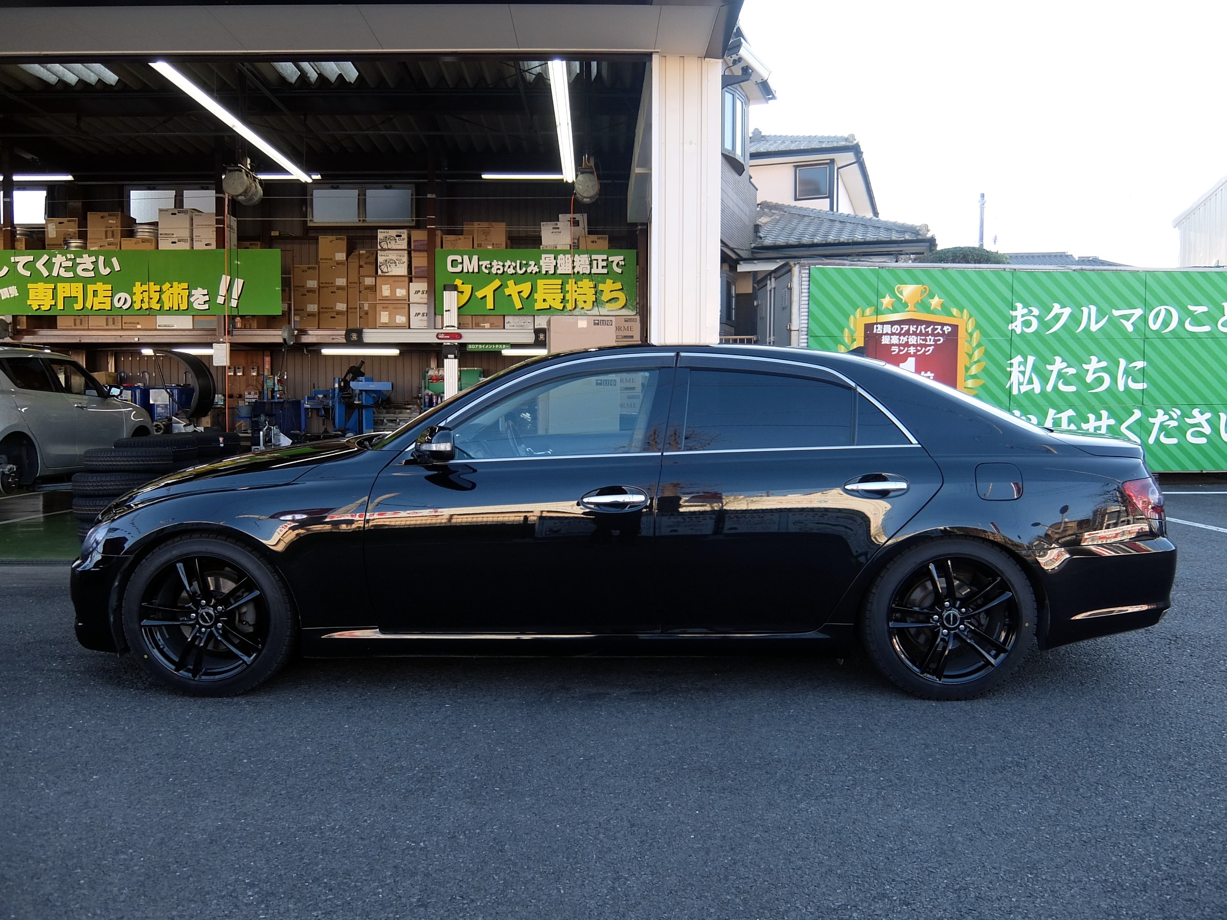 トヨタ・マークＸ・ＧＲＸ１２０】スタッドレスタイヤ・アルミホイール