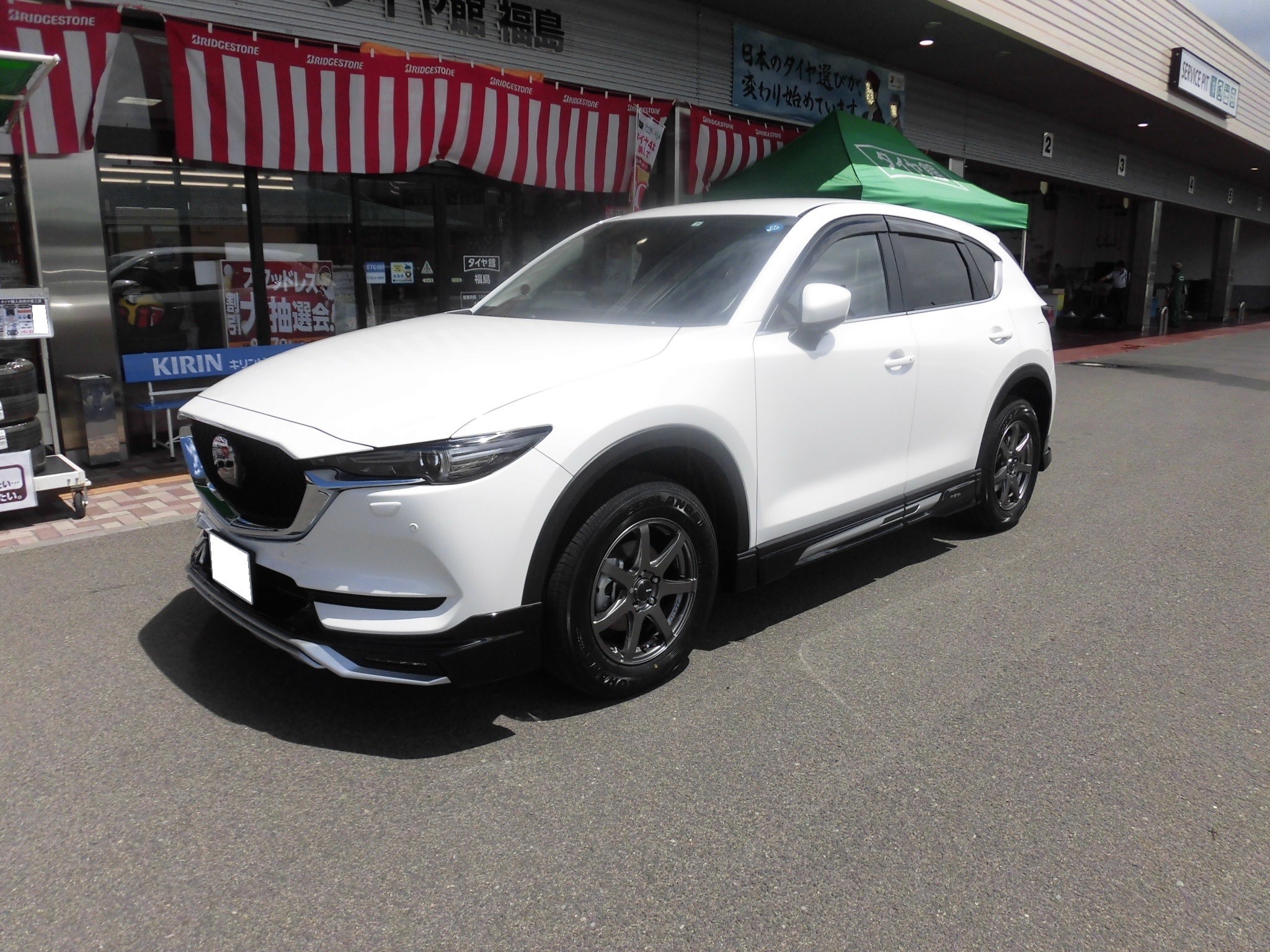 新型cx 5 Enkei Pf07 17インチ装着 マツダ Cx 5 ホイール タイヤ ホイール関連 タイヤ ホイール交換 サービス事例 タイヤ館 福島 福島県のタイヤ カー用品ショップ タイヤからはじまる トータルカーメンテナンス タイヤ館グループ