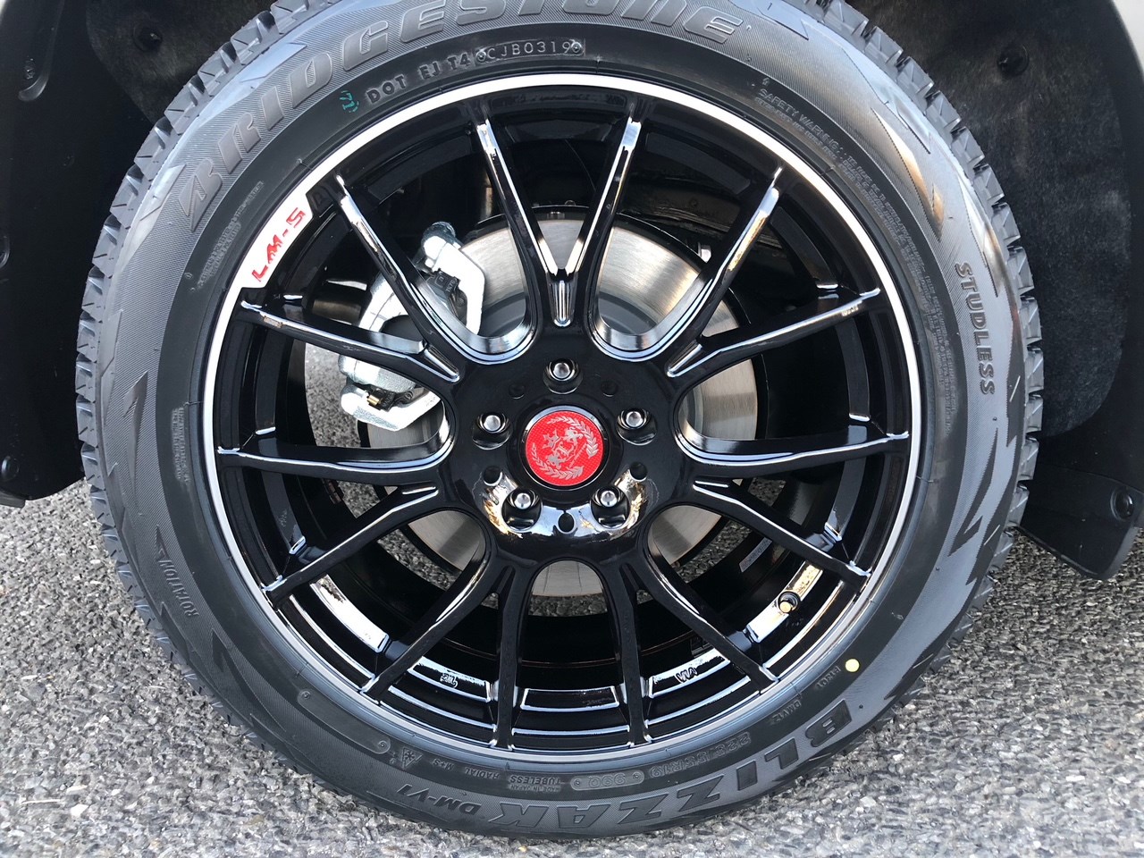 21年製ブリヂストンBLIZZAK DMV1・jeep 純正ホイール