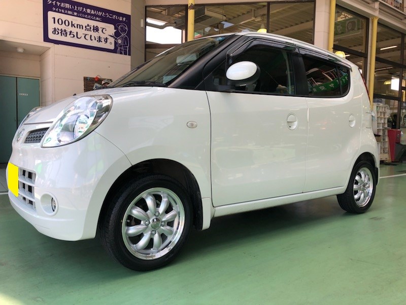 モコ 14インチアルミホイール取付 ララパーム カップ | 日産 モコ