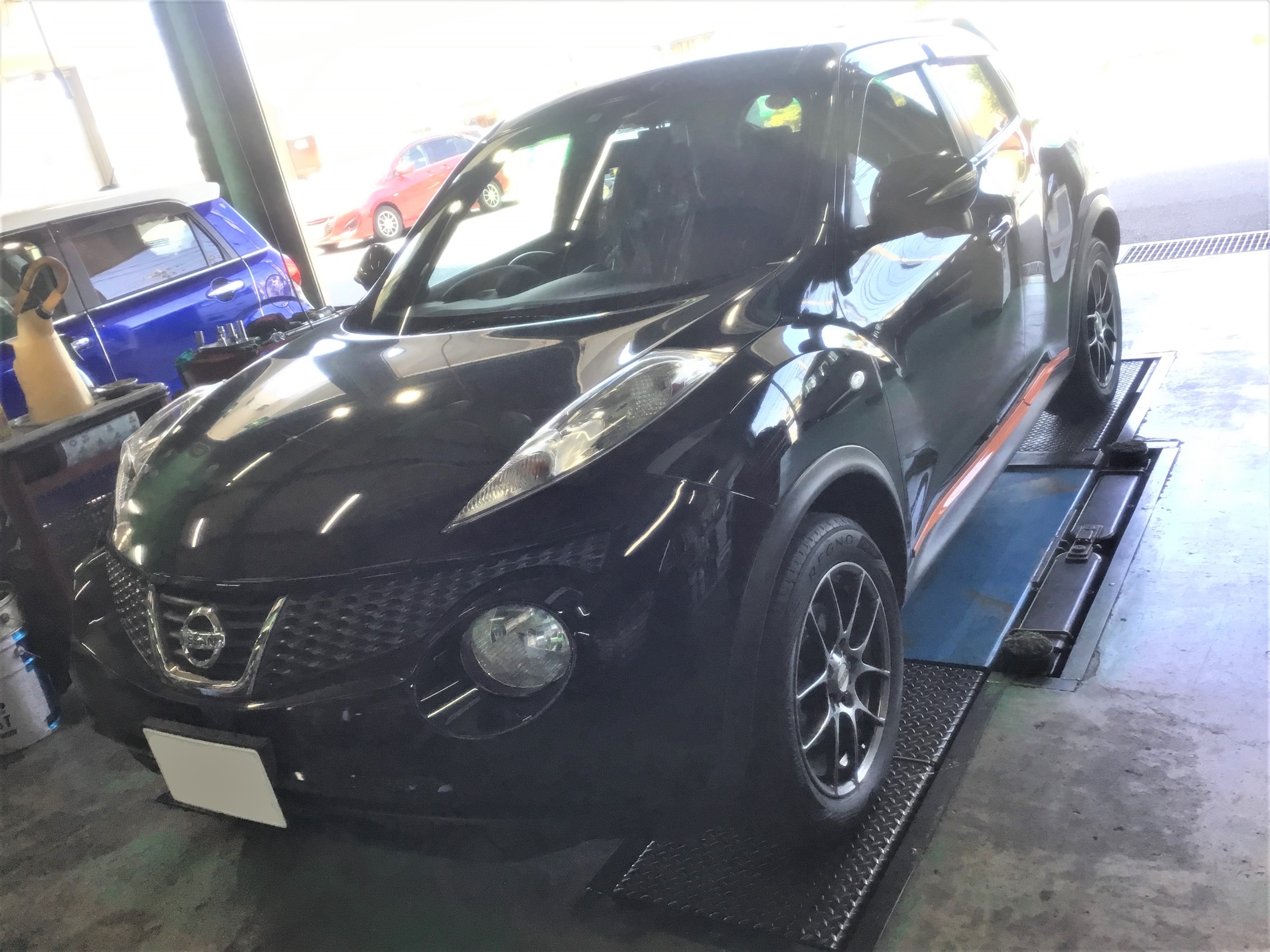 Nf15型ジューク 足廻りのリフレッシュ アライメント調整 日産 ジューク その他 パーツ取付 足回り関係取付 技術サービスブログ タイヤ館 鎌ヶ谷 千葉県のタイヤ カー用品ショップ タイヤからはじまる トータルカーメンテナンス タイヤ館グループ