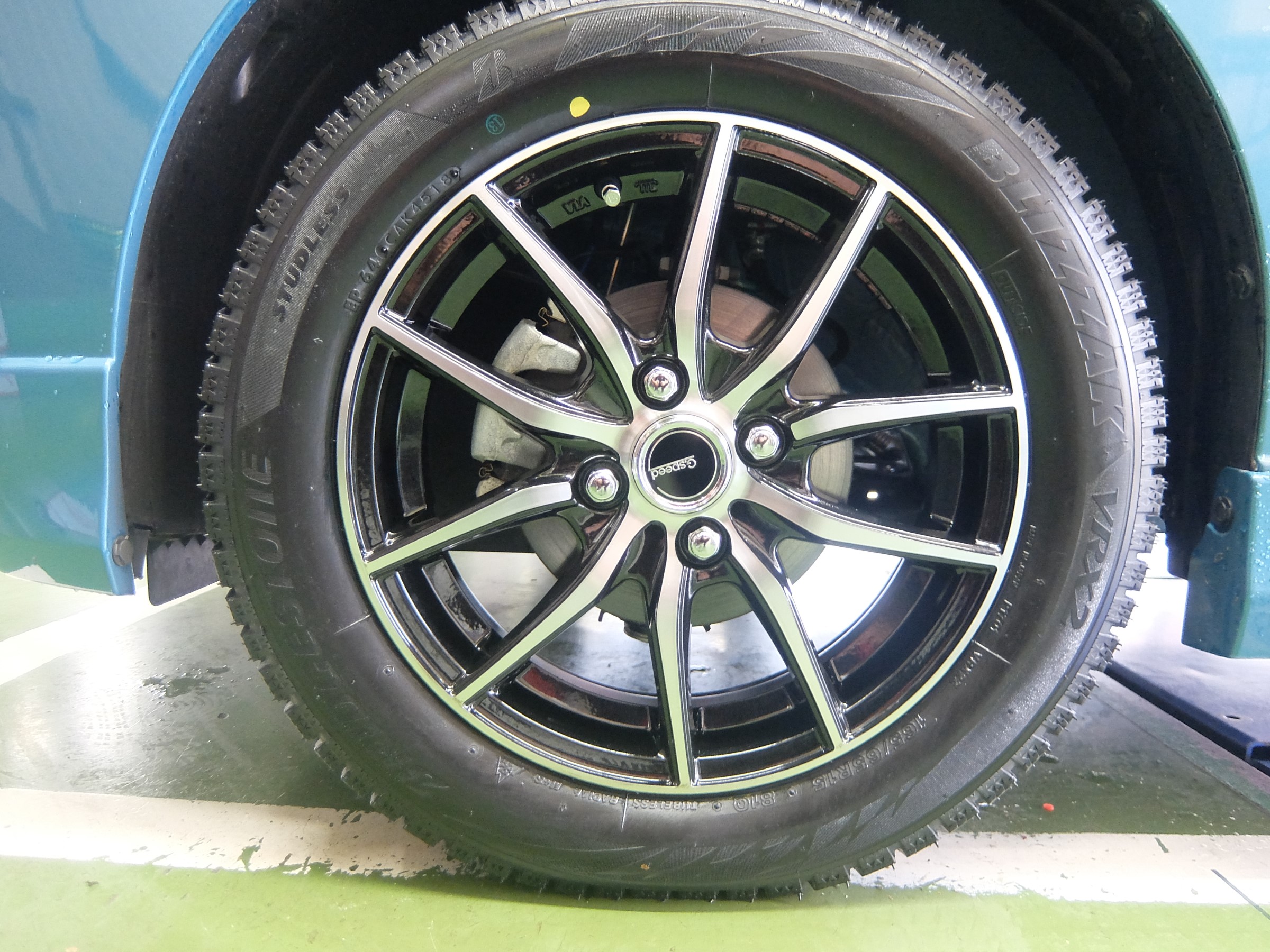 スズキ・ソリオハイブリッド・MA36S】タイヤホイールセット取付け