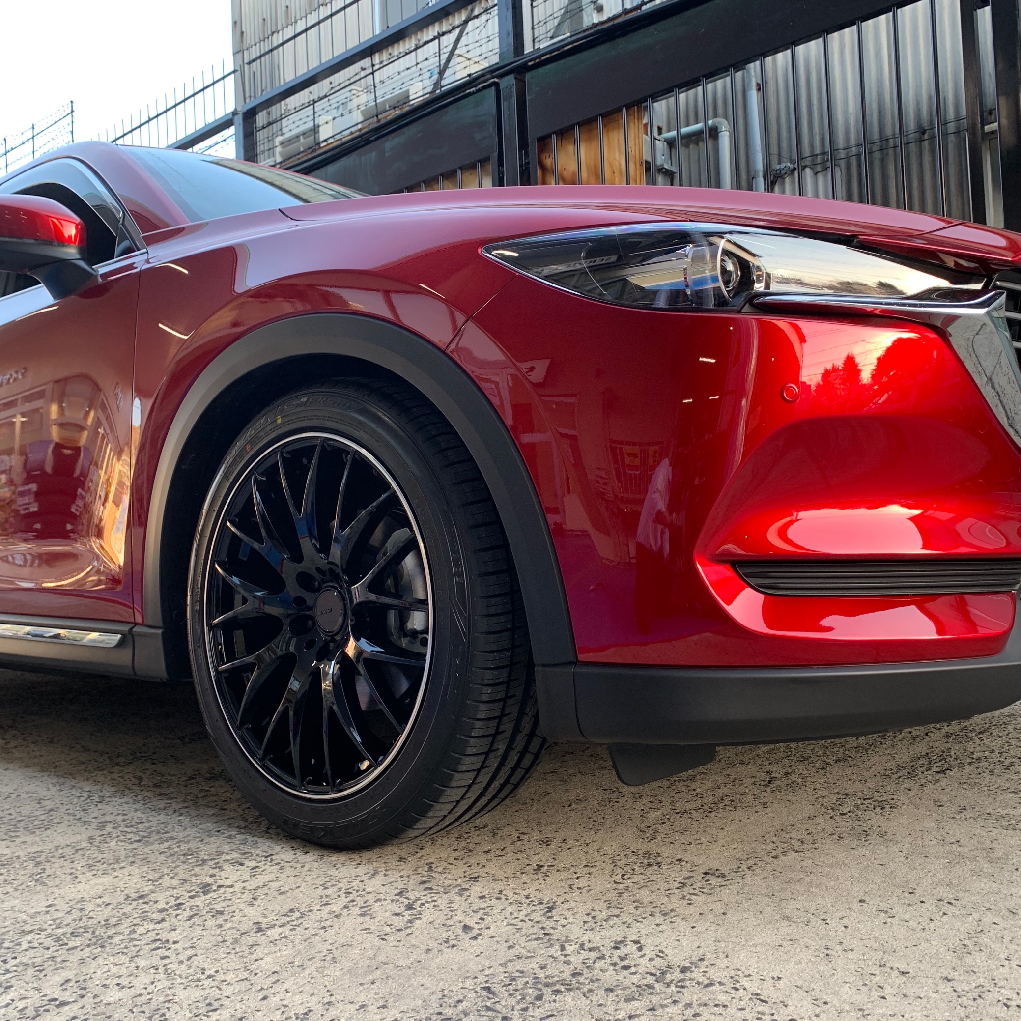 マツダcx 8 インチ装着 マツダ Cx 8 スタッフ日記 タイヤ館 矢野 タイヤからはじまる トータルカーメンテナンス タイヤ館グループ