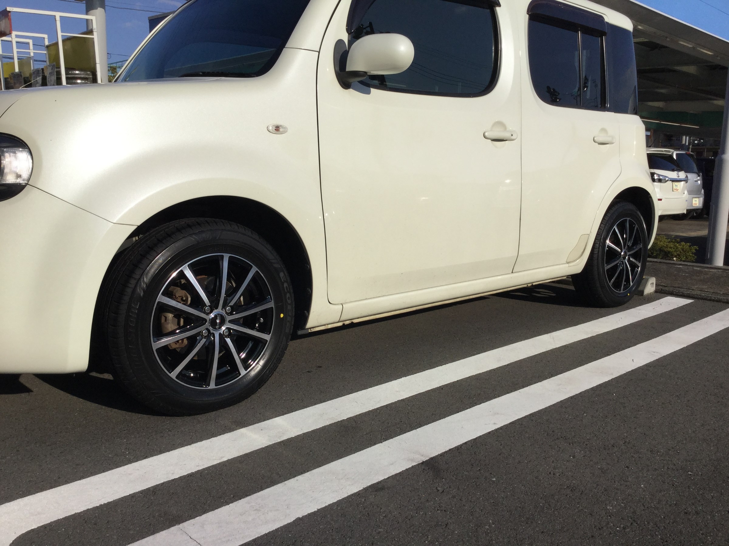 日産 キューブ ホイール15インチ ユーロスピードV25 エコピアNH100C ...