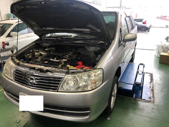 日産 リバティ RM12 スターターモーター、バルブカバーガスケット交換