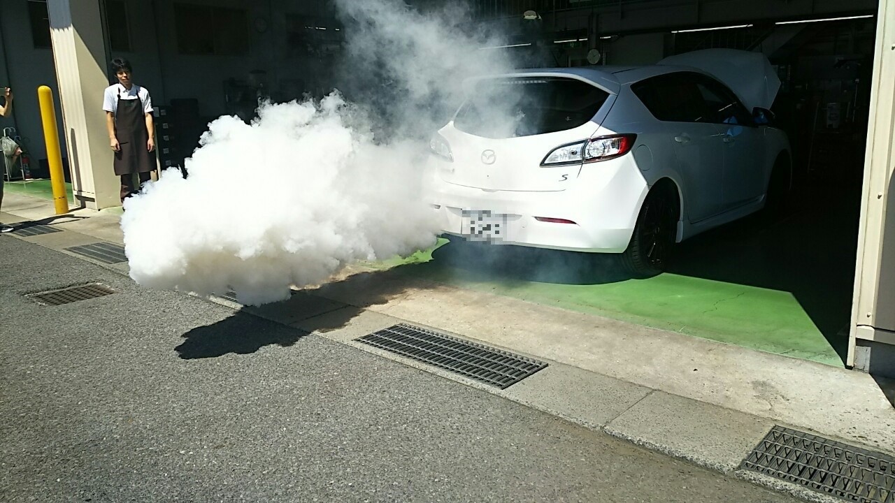 排煙処理。大量！