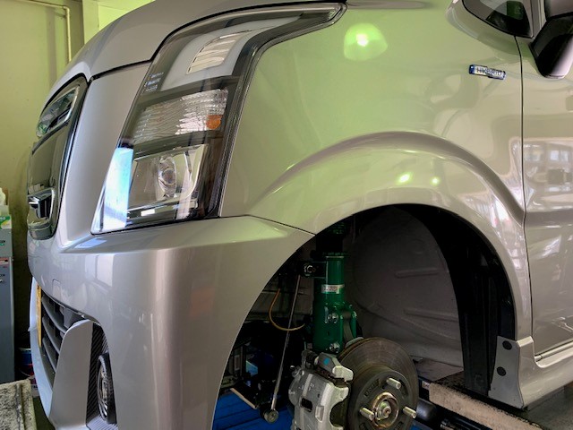 ワゴンRスティングレー 車高調＆タイヤ・ホイール交換(*'ω