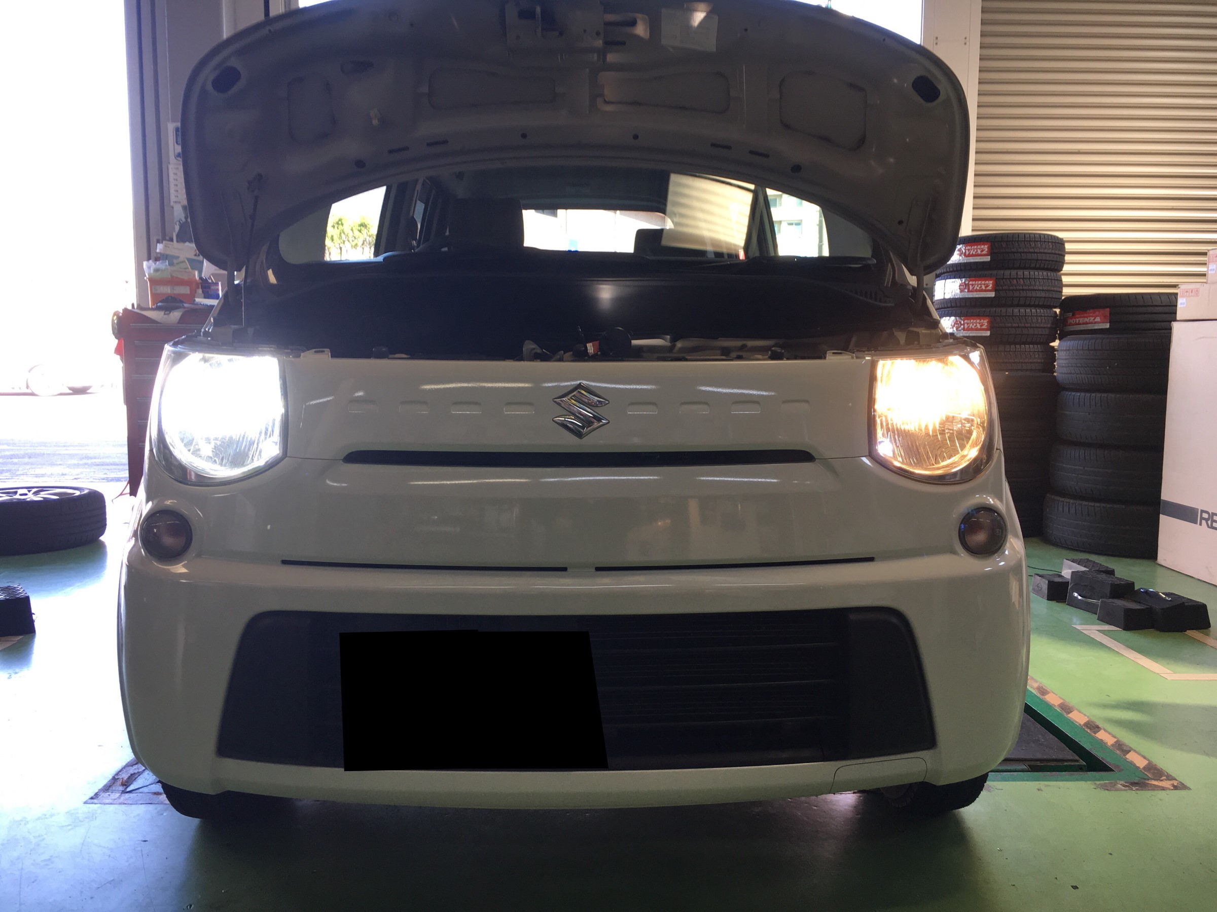 スズキmrワゴン 日産モコ のヘッドライトをled化しました スズキ Mrワゴン その他 パーツ取付 各種用品取付 技術サービス施工事例 タイヤ館 福岡東 タイヤからはじまる トータルカーメンテナンス タイヤ館グループ