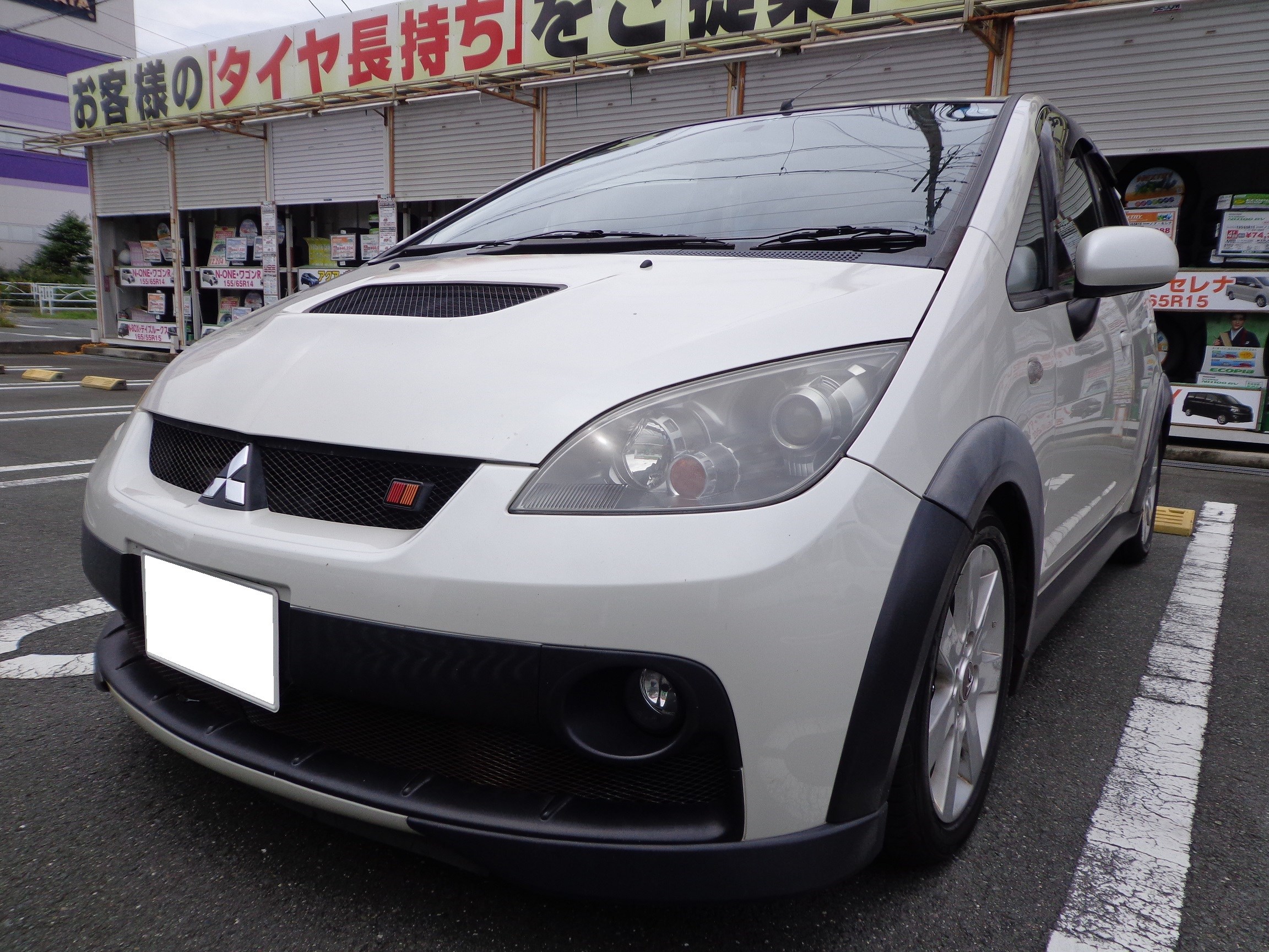 三菱 コルト ラリーアート Z27AG タイヤ交換&アライメントです