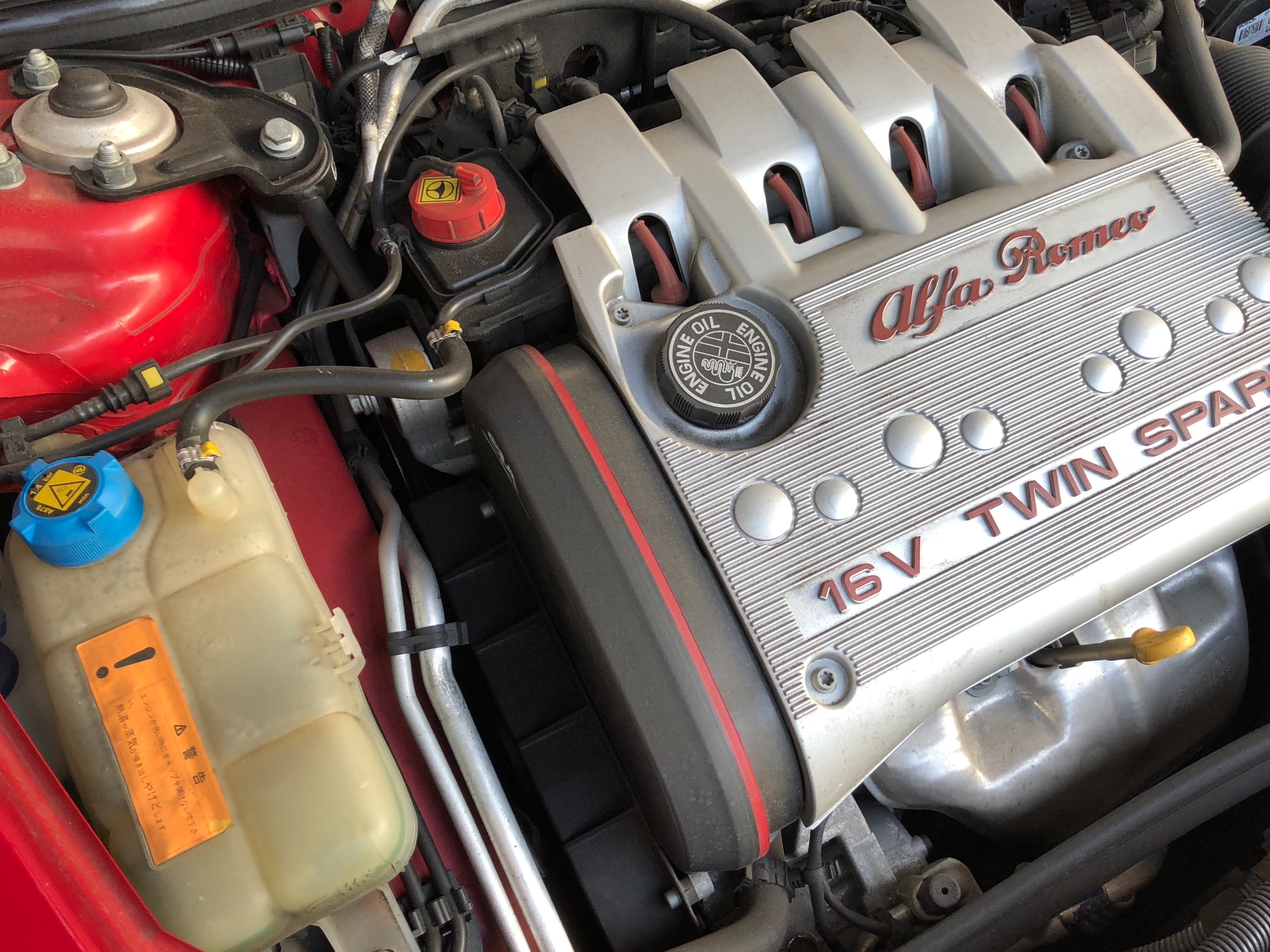 アルファロメオ147 アルファロメオ 147 メンテナンス商品 オイル関連 エンジンオイル交換 スタッフ日記 タイヤ館 パドック２４６ 東京都のタイヤ カー用品ショップ タイヤからはじまる トータルカーメンテナンス タイヤ館グループ