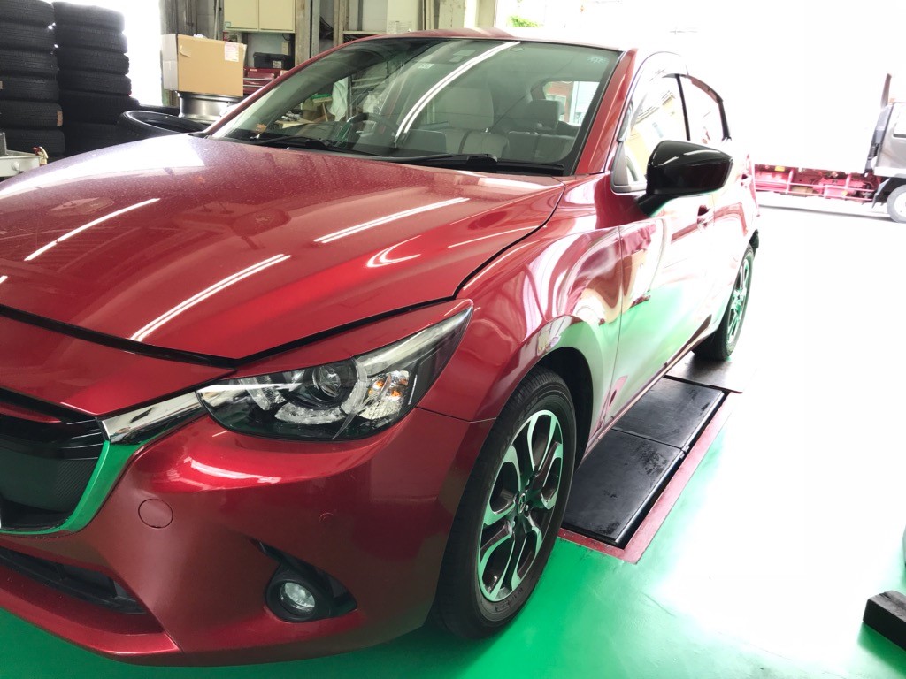 マツダ デミオ TEIN FLEX Z車高調 取付 | 店舗おススメ情報