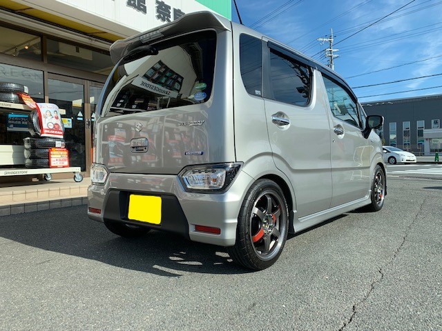 ワゴンＲスティングレー 車高調＆タイヤ・ホイール交換(*'ω