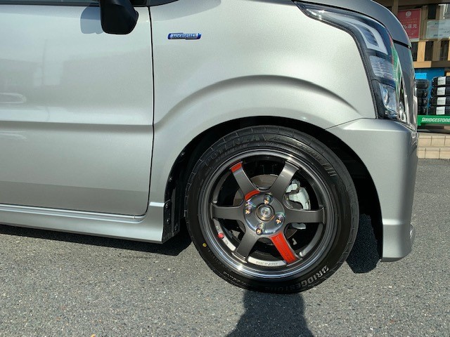 ワゴンＲスティングレー 車高調＆タイヤ・ホイール交換(*'ω