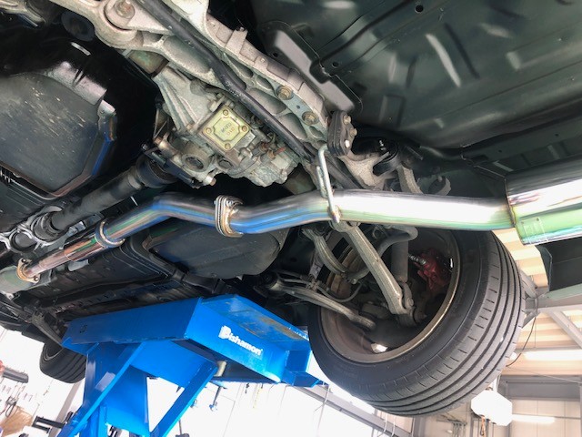 ランサーエボリューション７ ５ZIGEN プロレーサーZZ マフラー交換