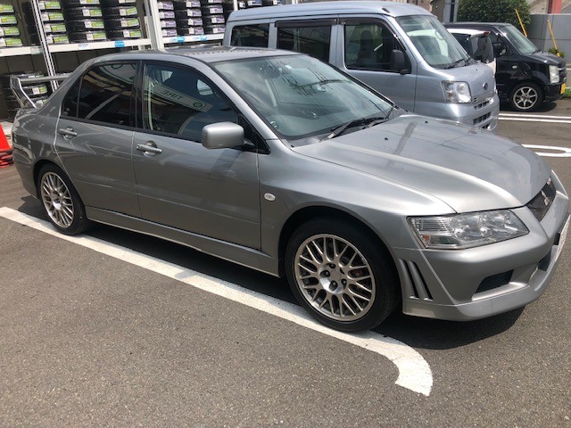ランサーエボリューション７ ５ZIGEN プロレーサーZZ マフラー交換