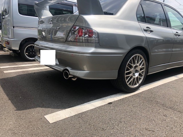 ランサーエボリューション７ ５ZIGEN プロレーサーZZ マフラー交換